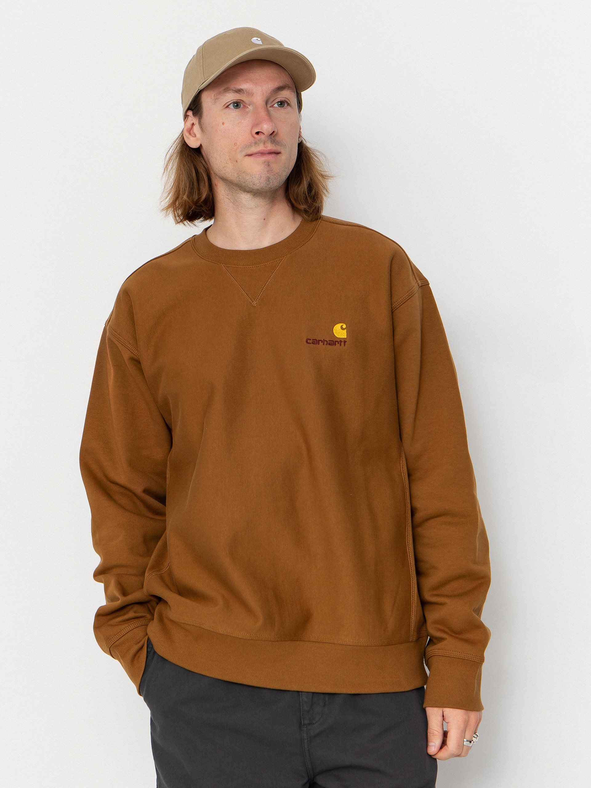 Hanorac Carhartt WIP American Script (hamilton brown)