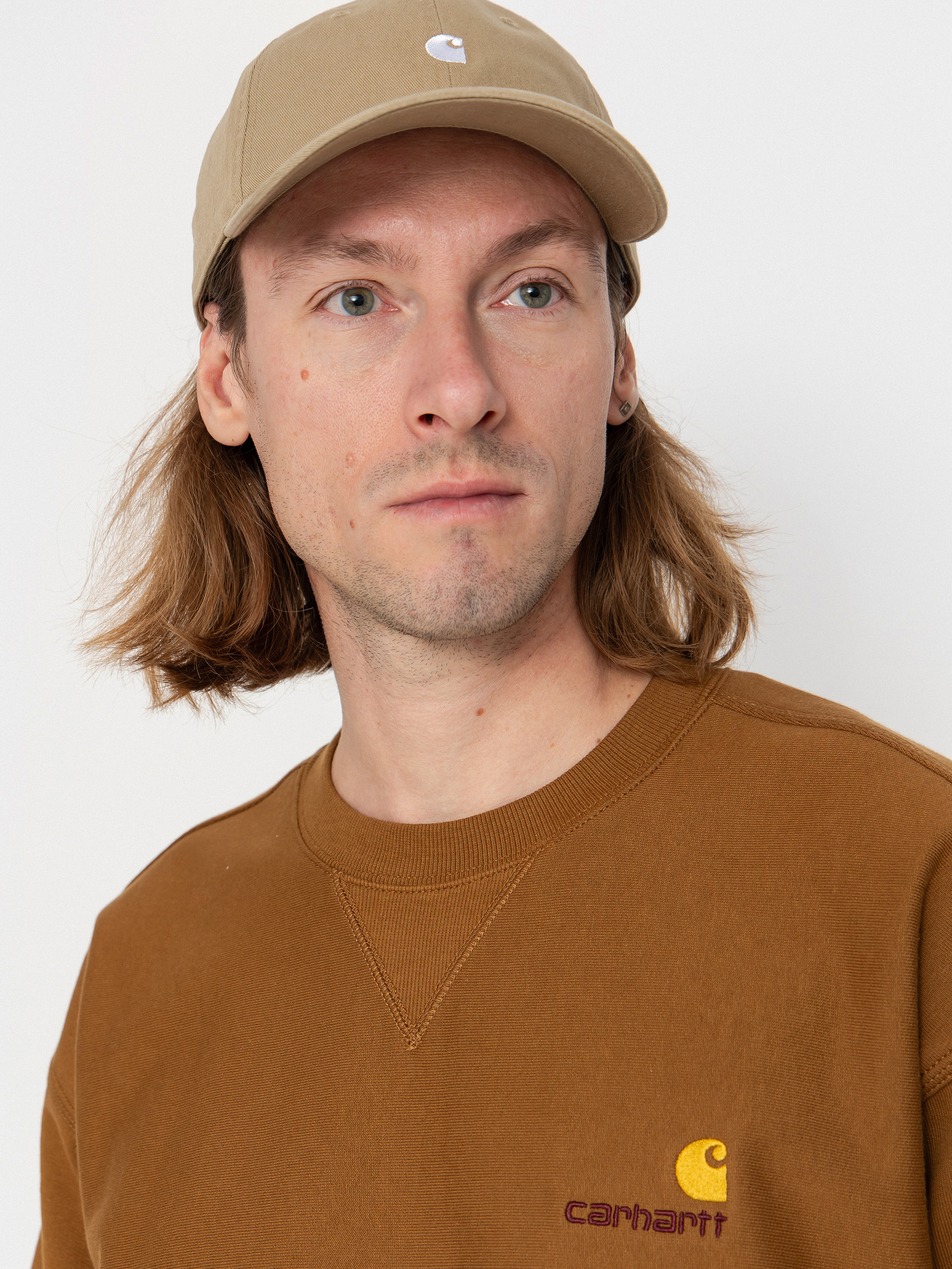 Hanorac Carhartt WIP American Script (hamilton brown)