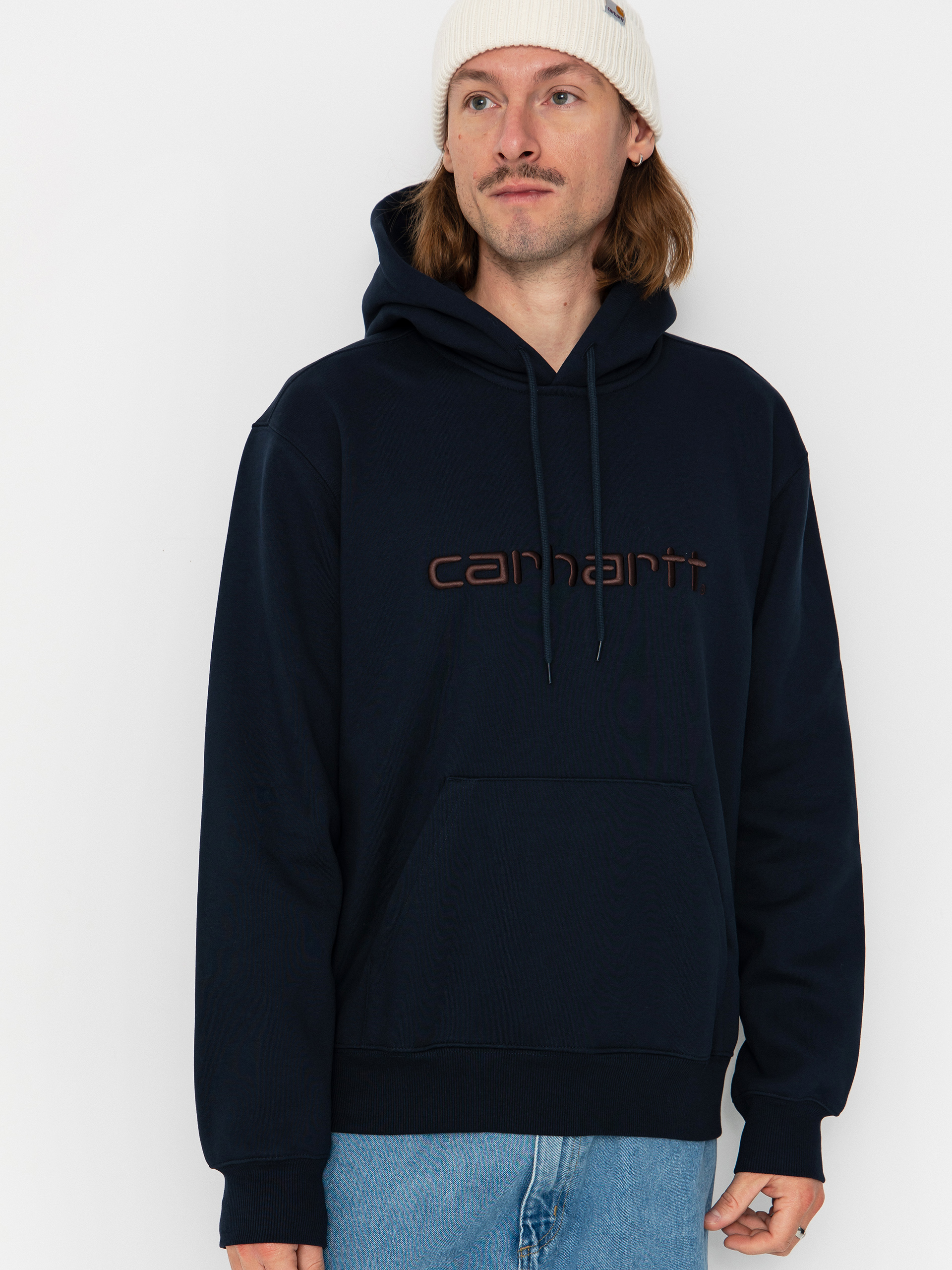Hanorac cu glugu0103 Carhartt WIP Carhartt HD (deep night/palisander)