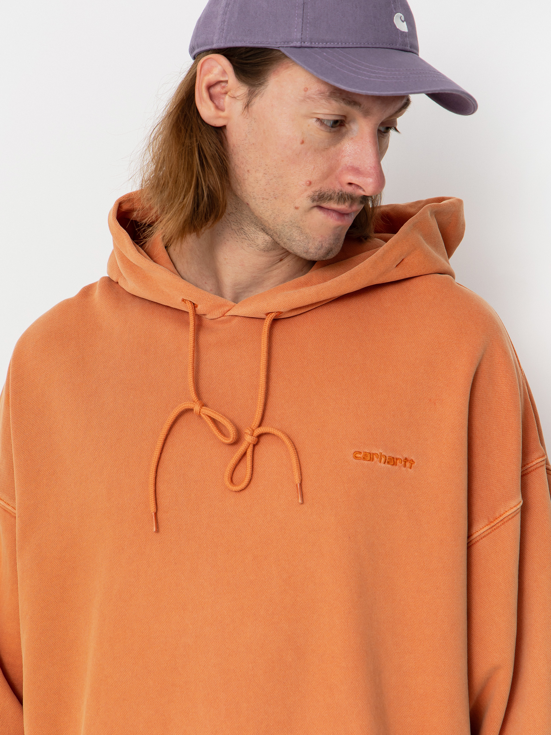 Hanorac cu glugă Carhartt WIP Benton HD (redhaven)