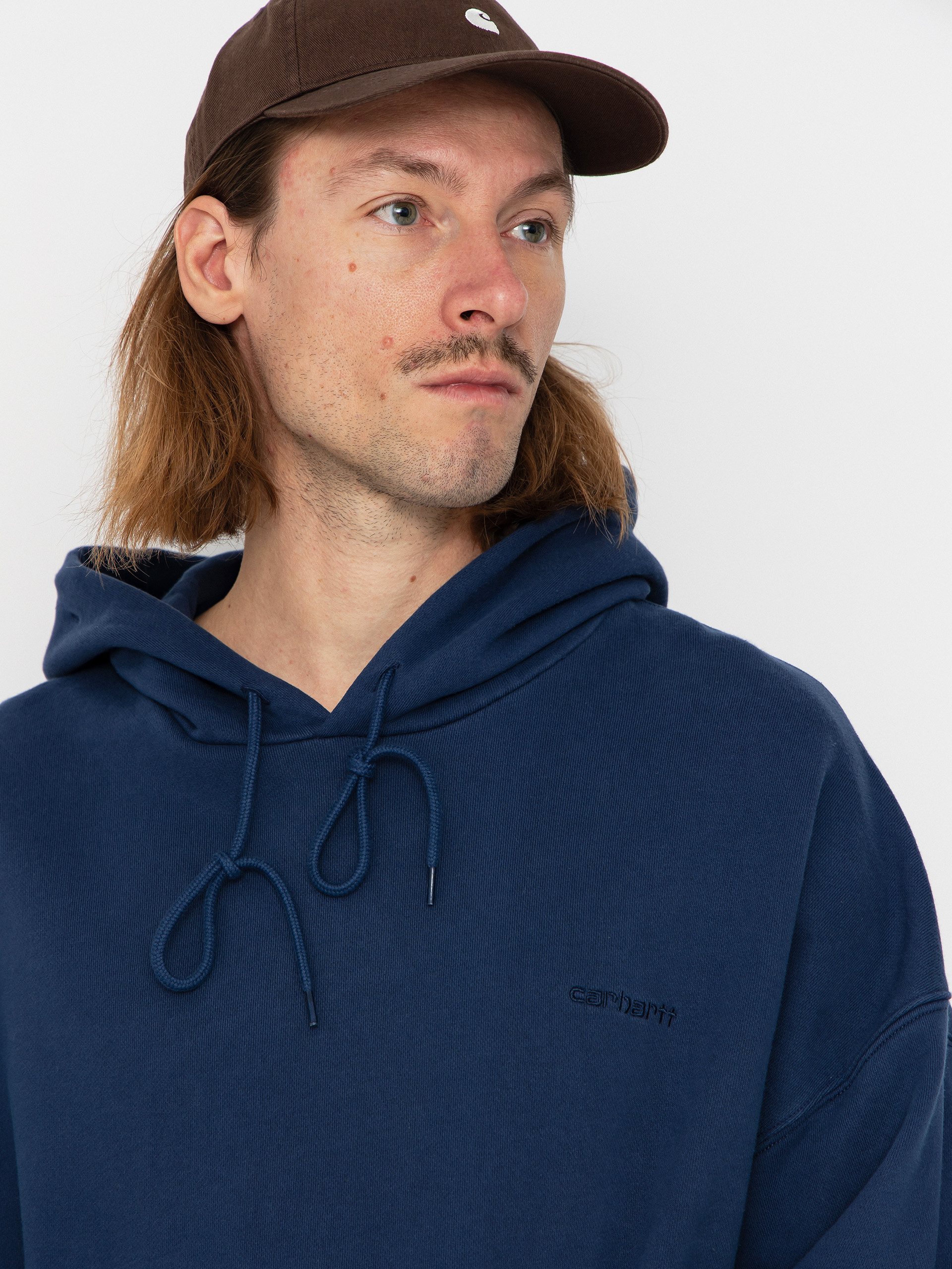 Hanorac cu glugă Carhartt WIP Benton HD (jupiter/garment dyed)