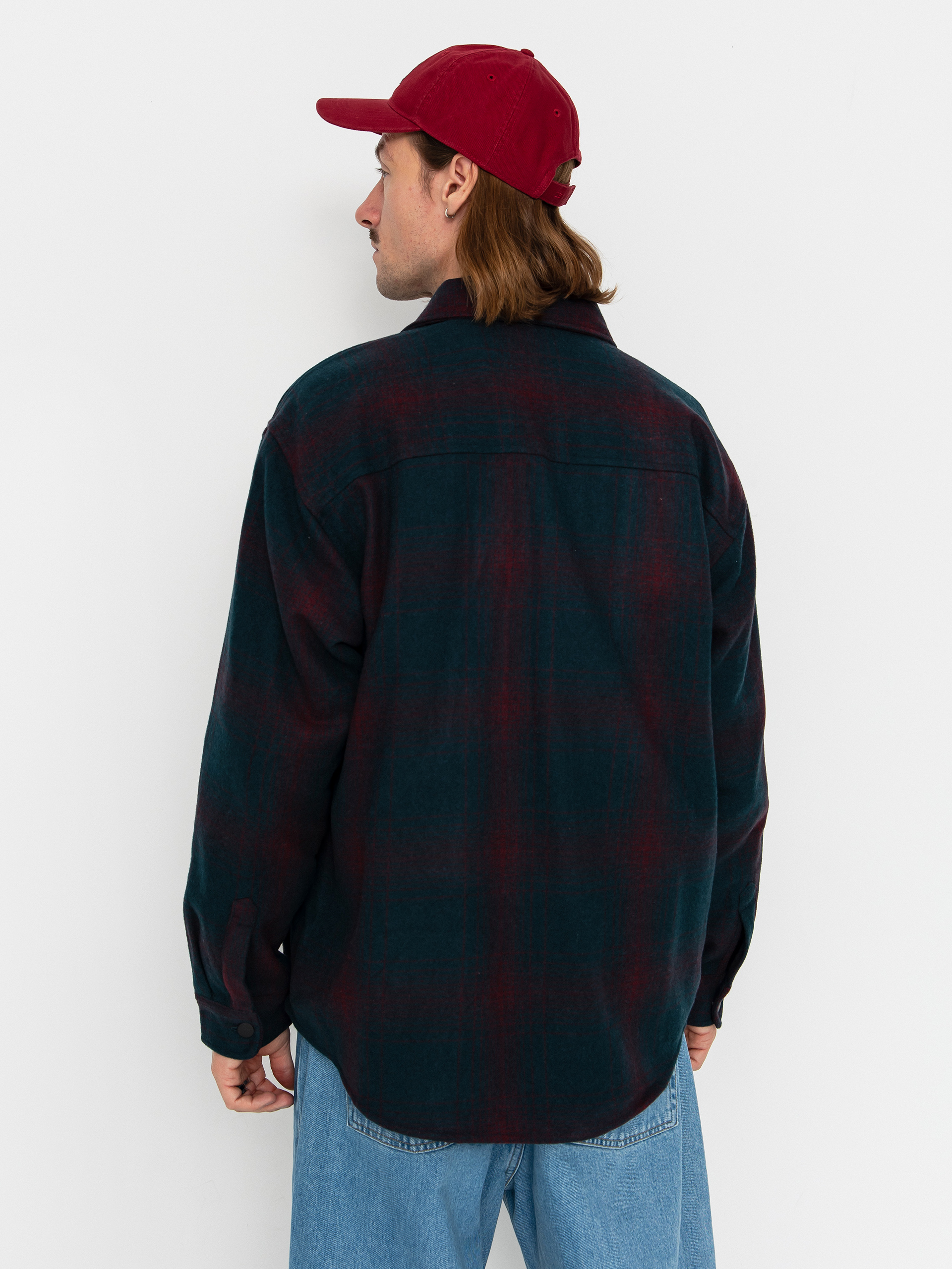 Geacă Carhartt WIP Brennan (brennan check/deep lagoon/rondo)