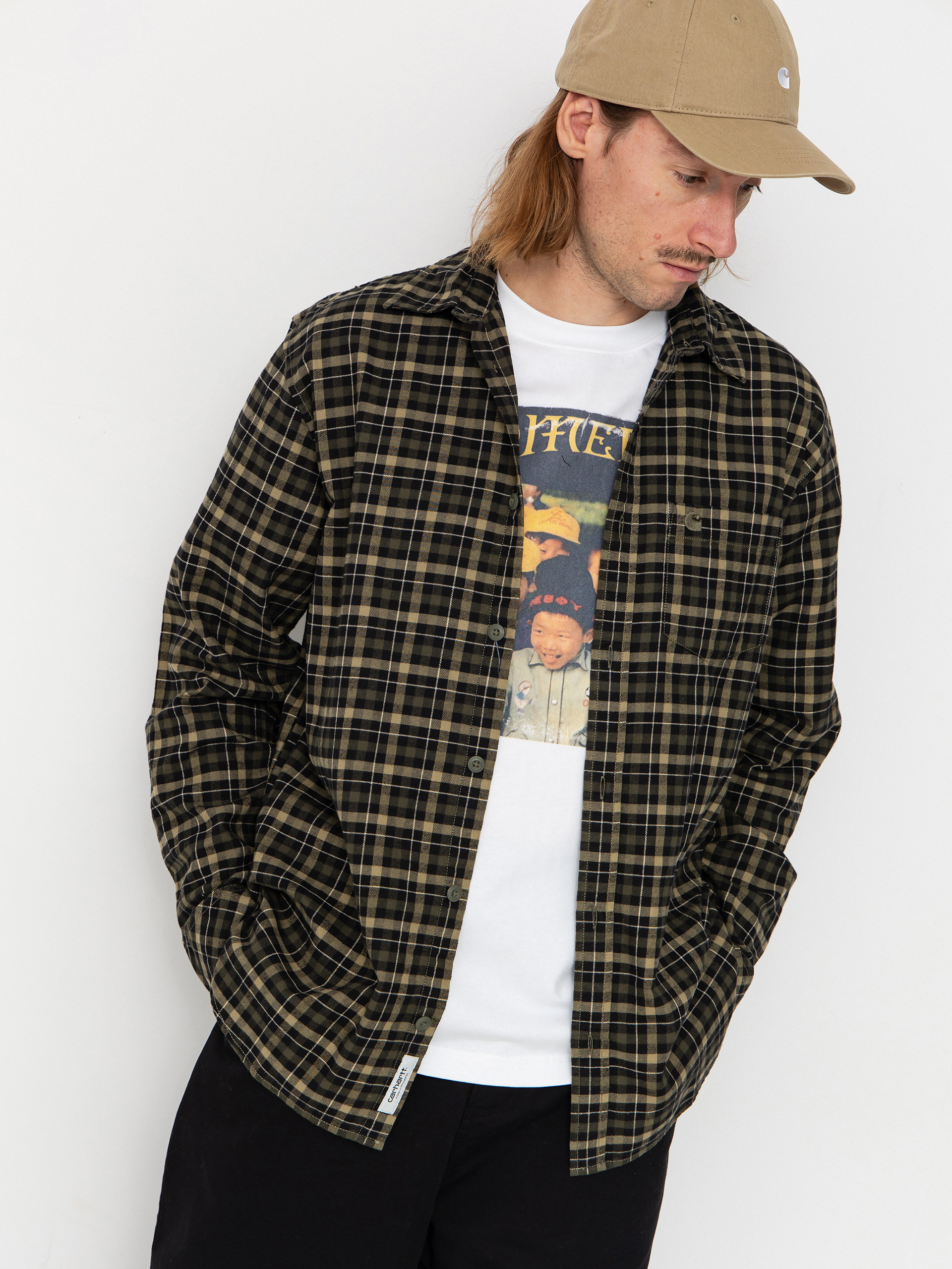 Cămașă Carhartt WIP Widmark (widmark check/cypress)