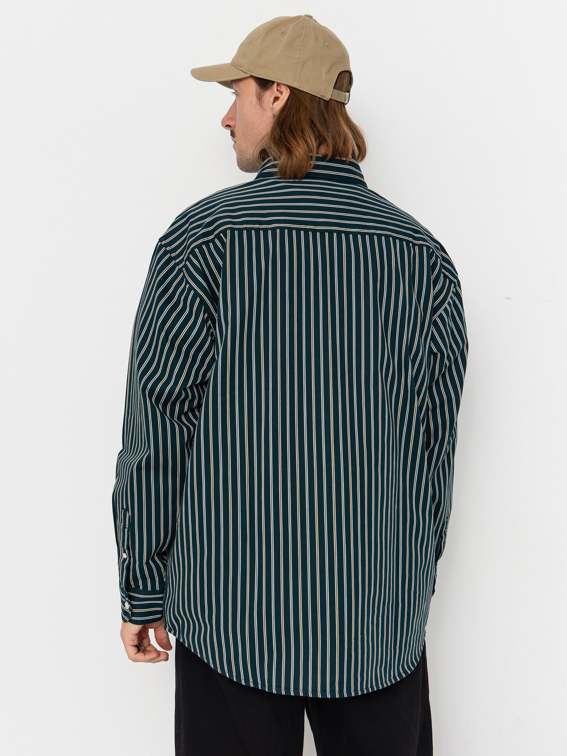 Cămașă Carhartt WIP Palance (palance stripe/deep lagoon)