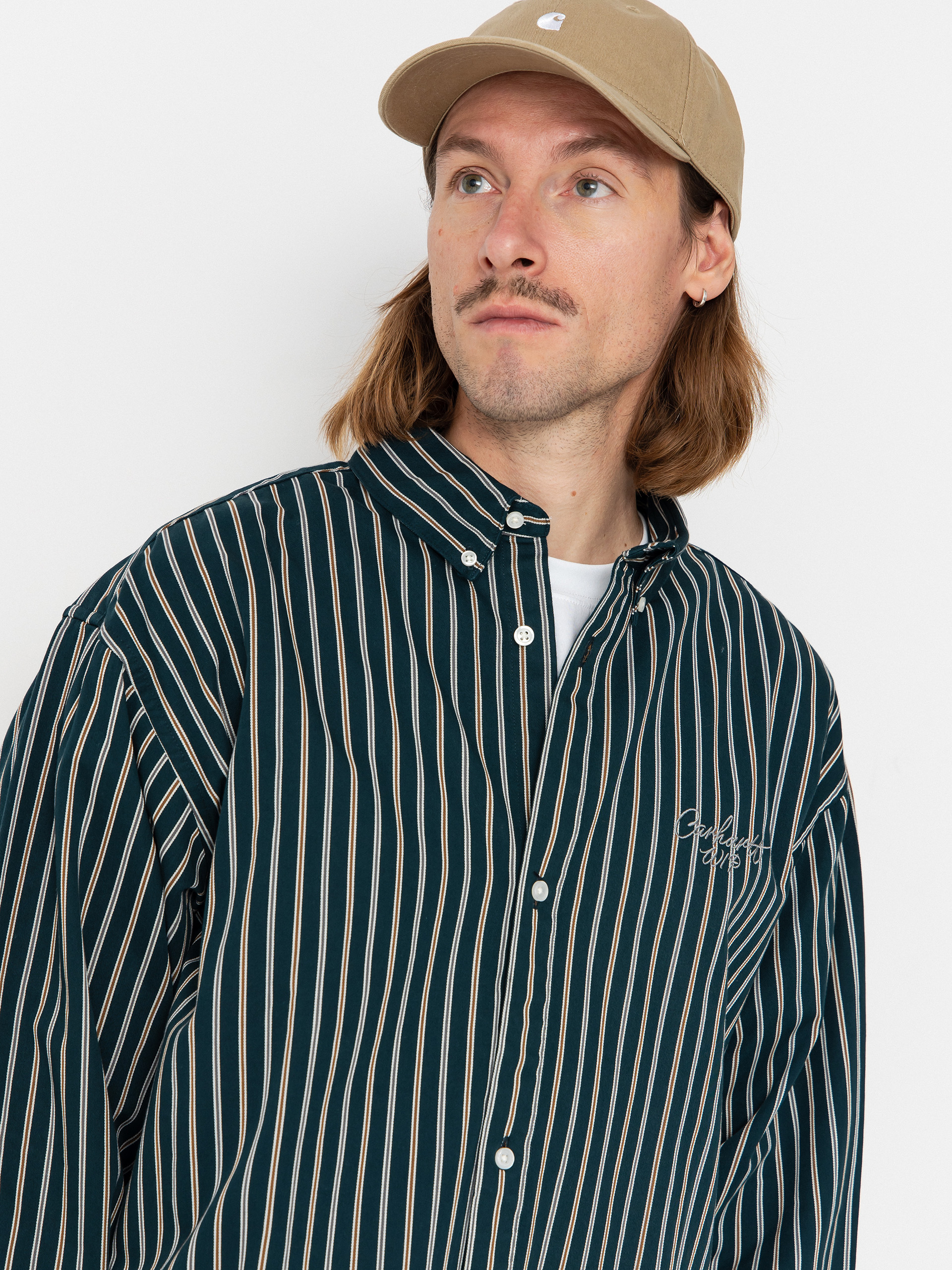Cămașă Carhartt WIP Palance (palance stripe/deep lagoon)