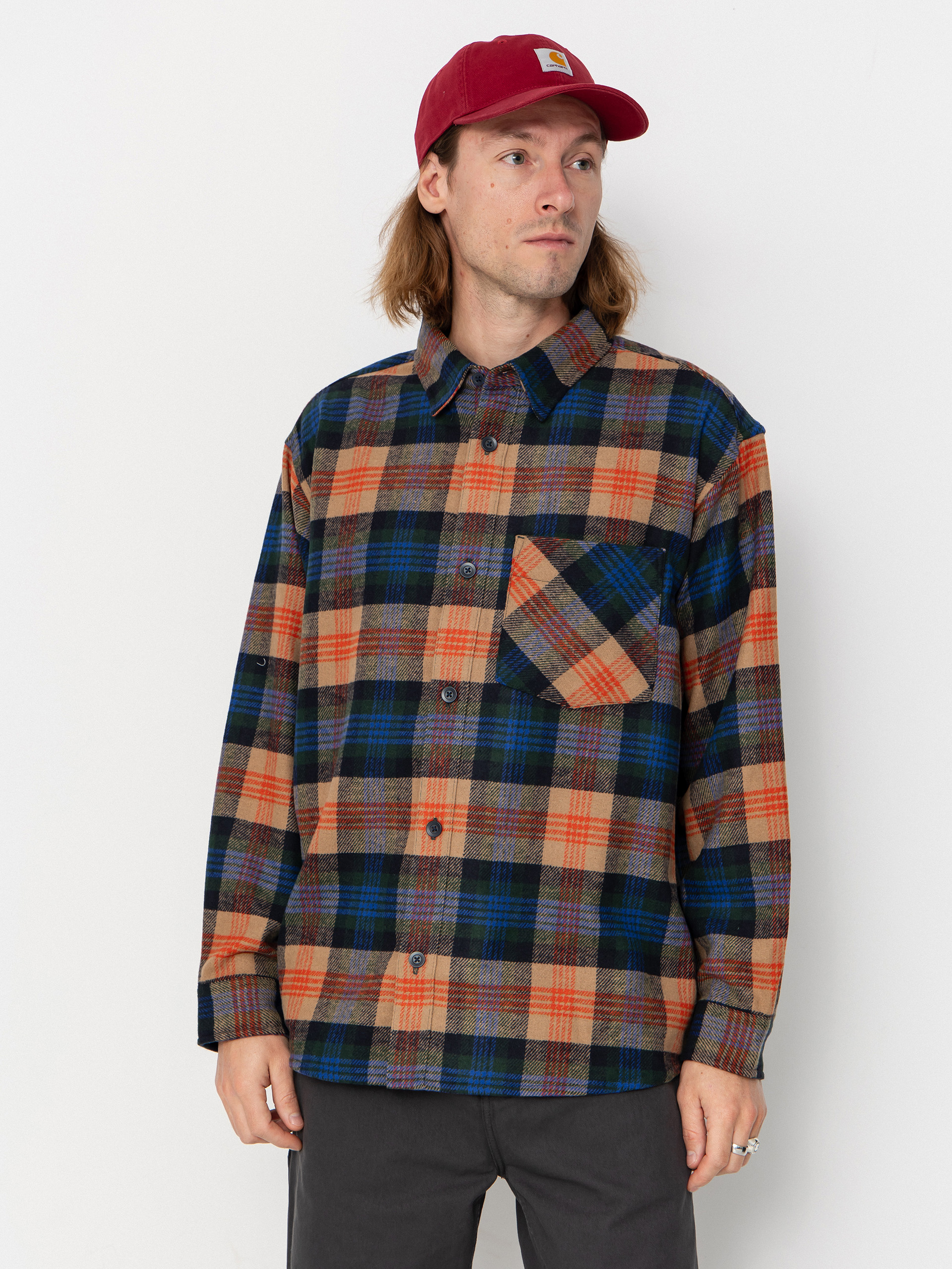 Cu0103mau0219u0103 Carhartt WIP Dern (dern check/sycamore tree)