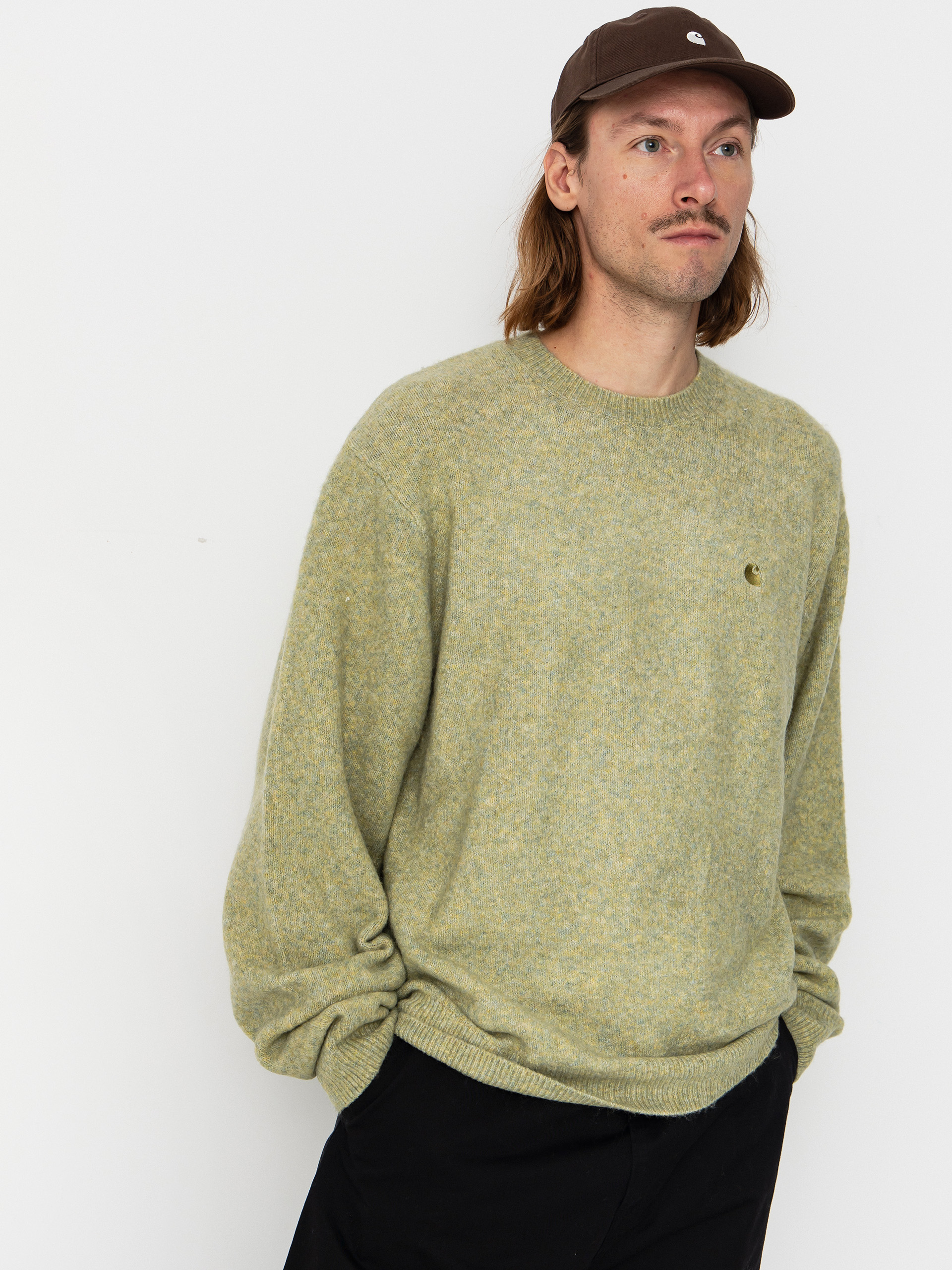 Pulover Carhartt WIP Curtis (tangled brass)