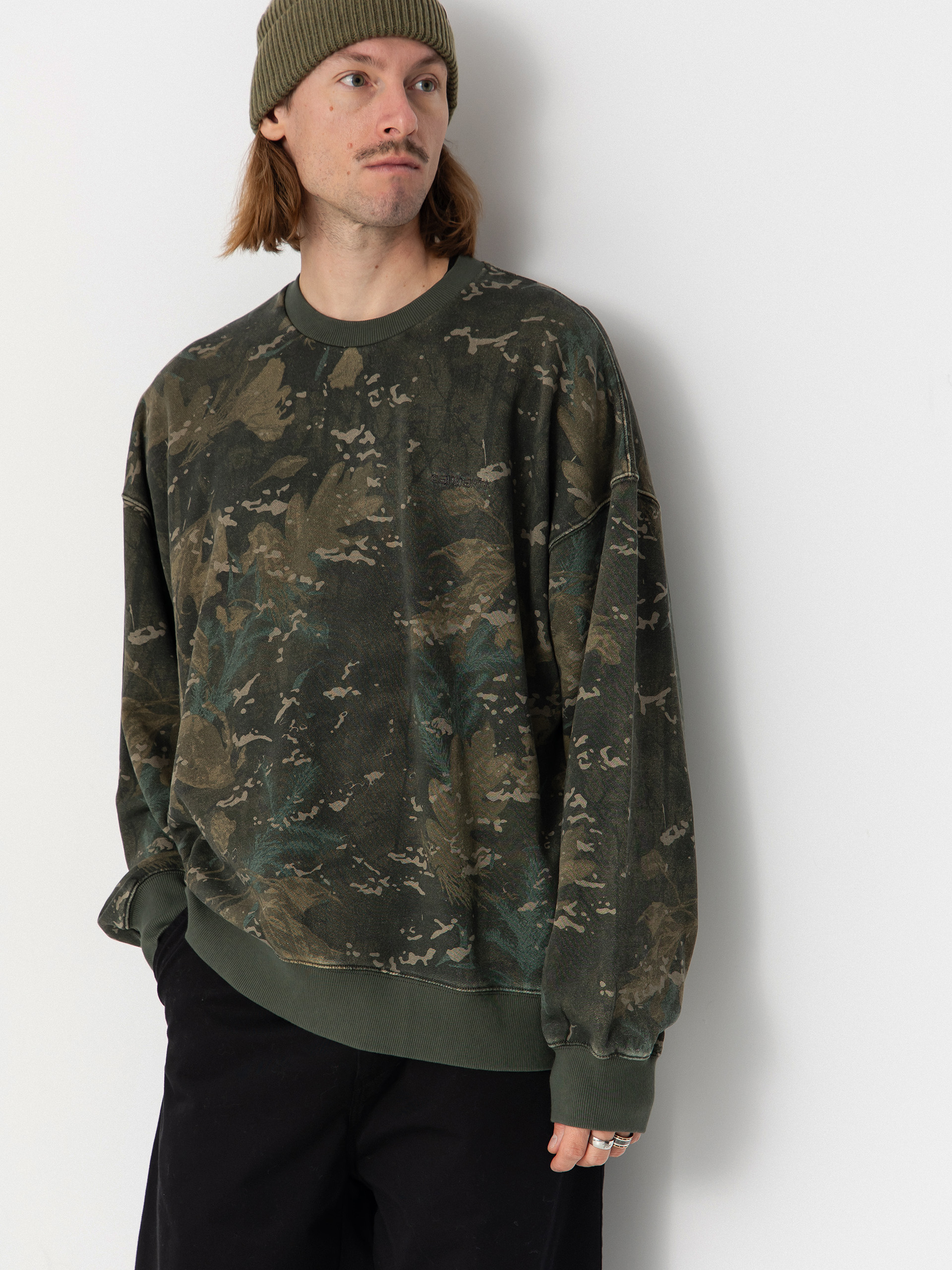 Hanorac Carhartt WIP Benton (camo combi/green/garment dyed)