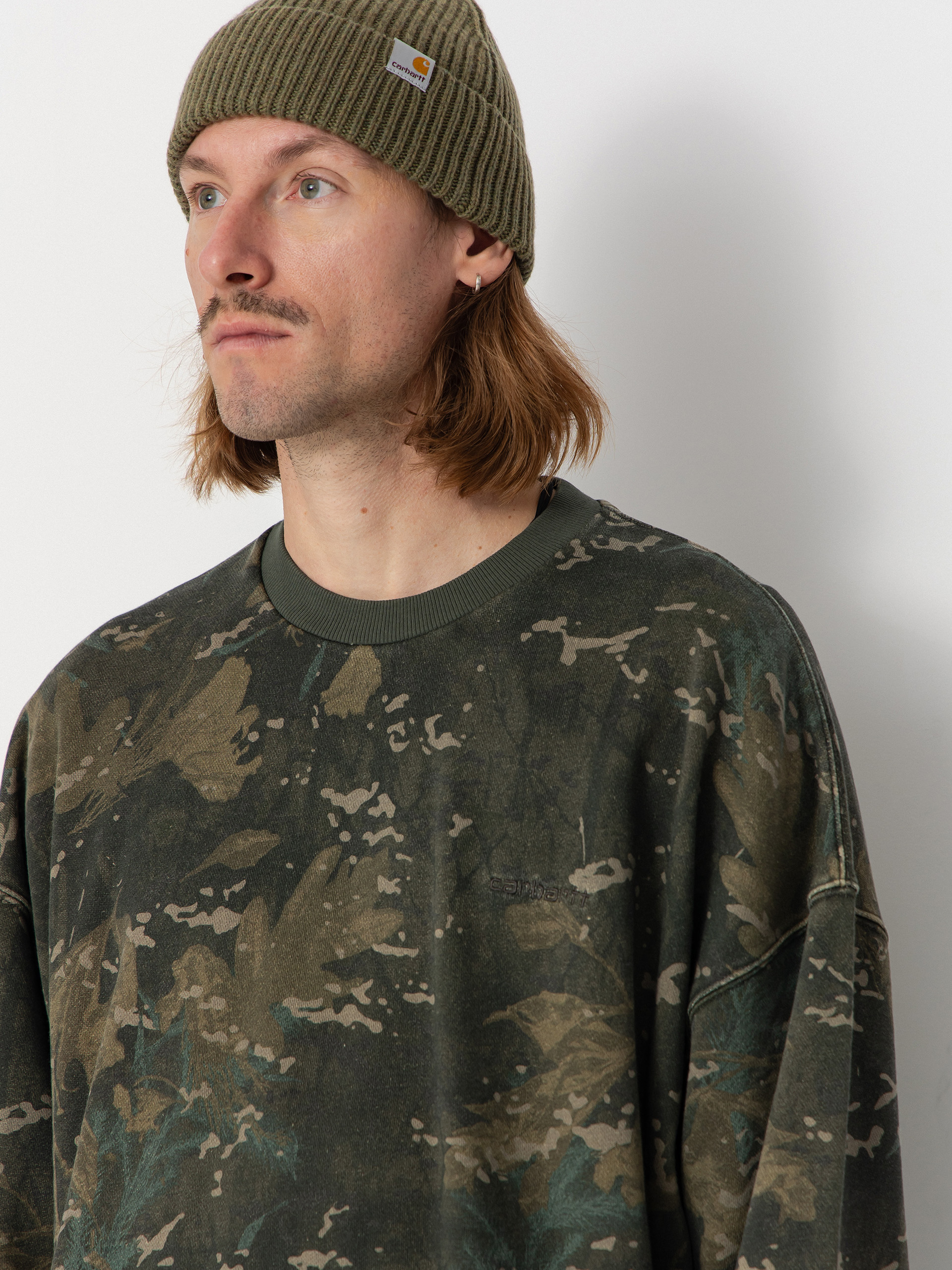 Hanorac Carhartt WIP Benton (camo combi/green/garment dyed)
