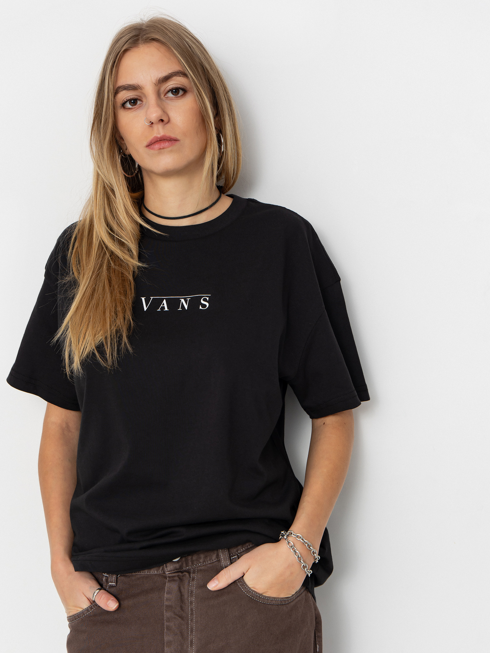 Tricou Vans Talk Talk Os Wmn (black)