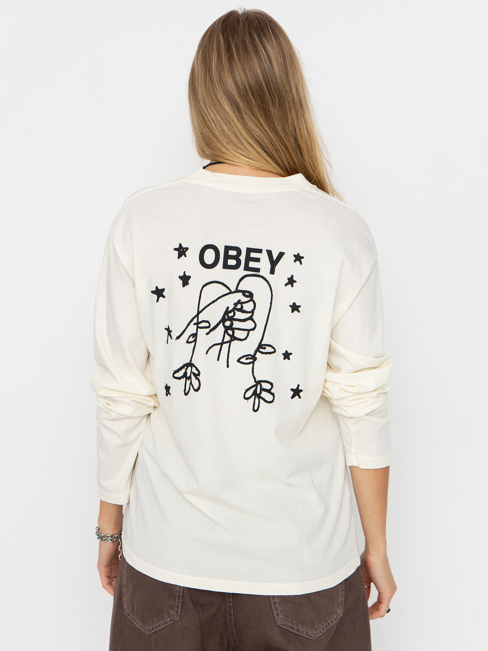 Longsleeve OBEY Obey Wilted Bunch Wmn (unbleached)