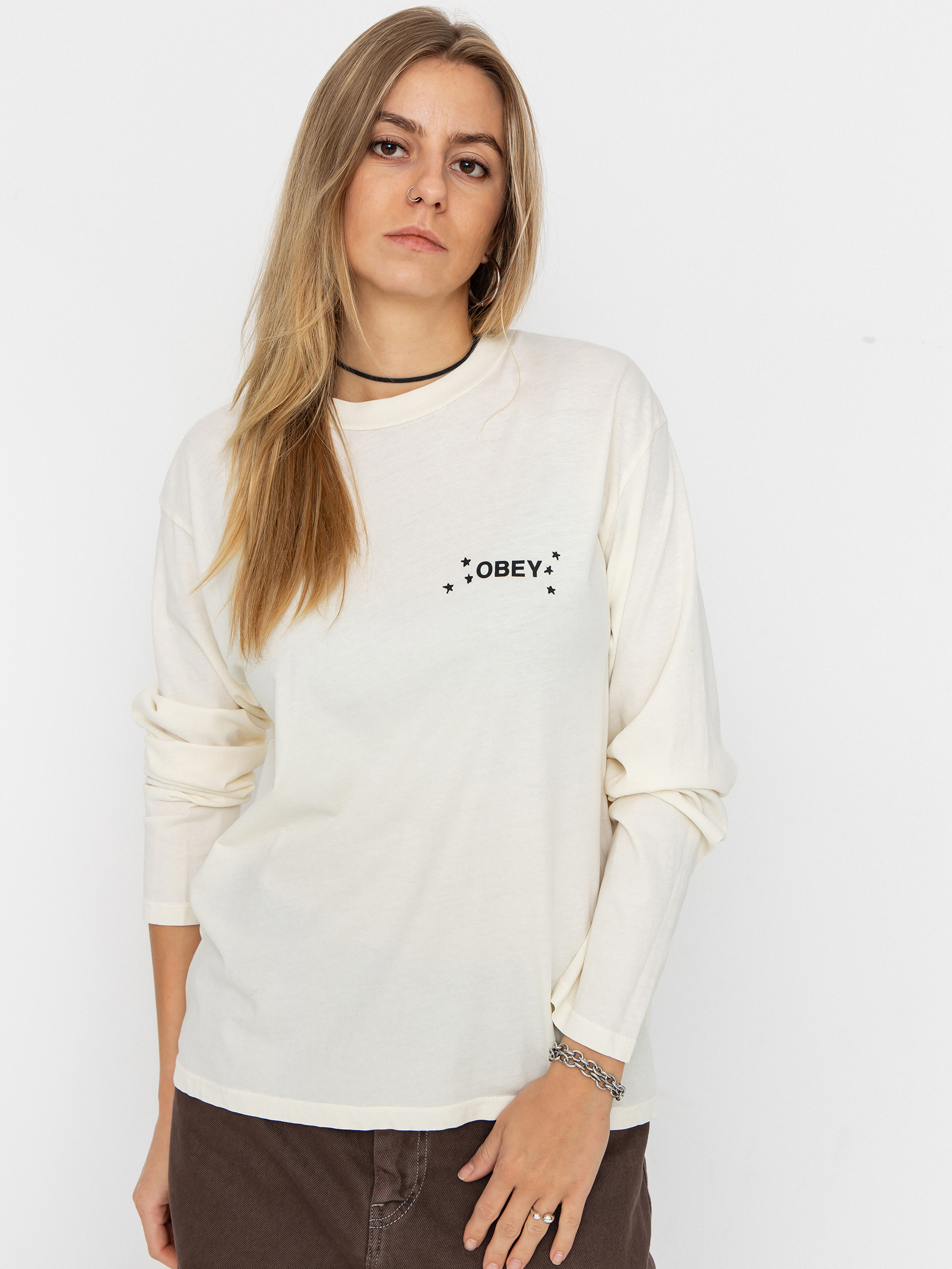 Longsleeve OBEY Obey Wilted Bunch Wmn (unbleached)