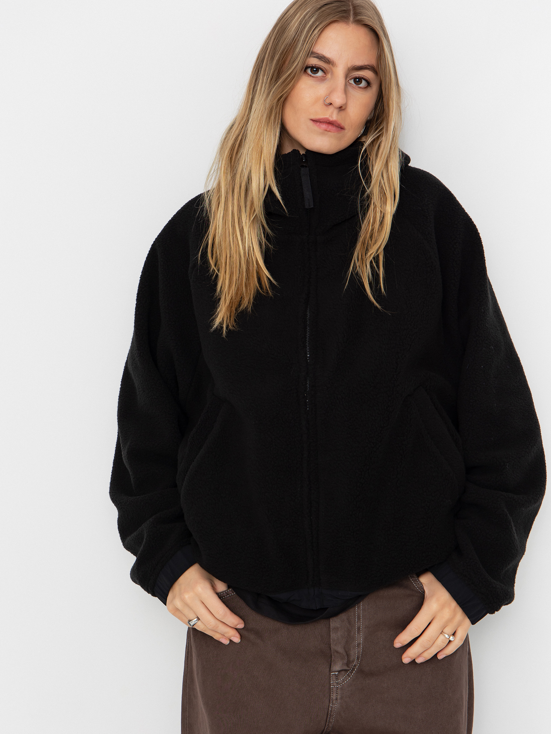 Pentru femei Hanorac din fleece Carhartt WIP Helix (black/porphyry)