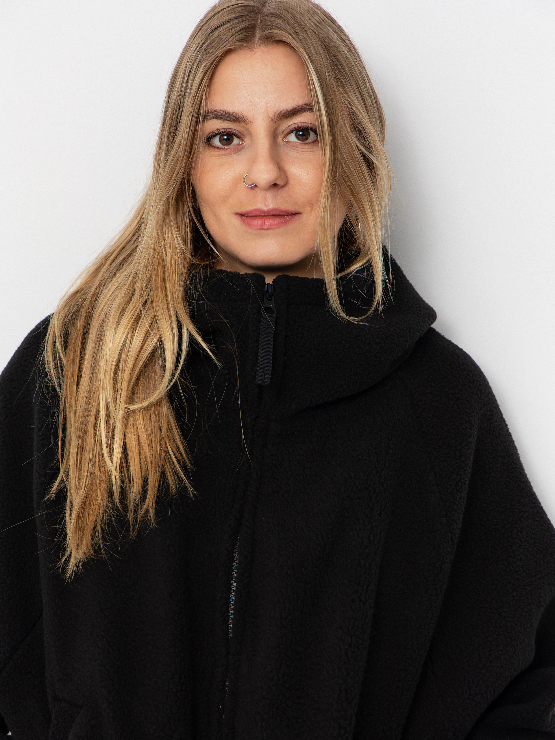 Pentru femei Hanorac din fleece Carhartt WIP Helix (black/porphyry)