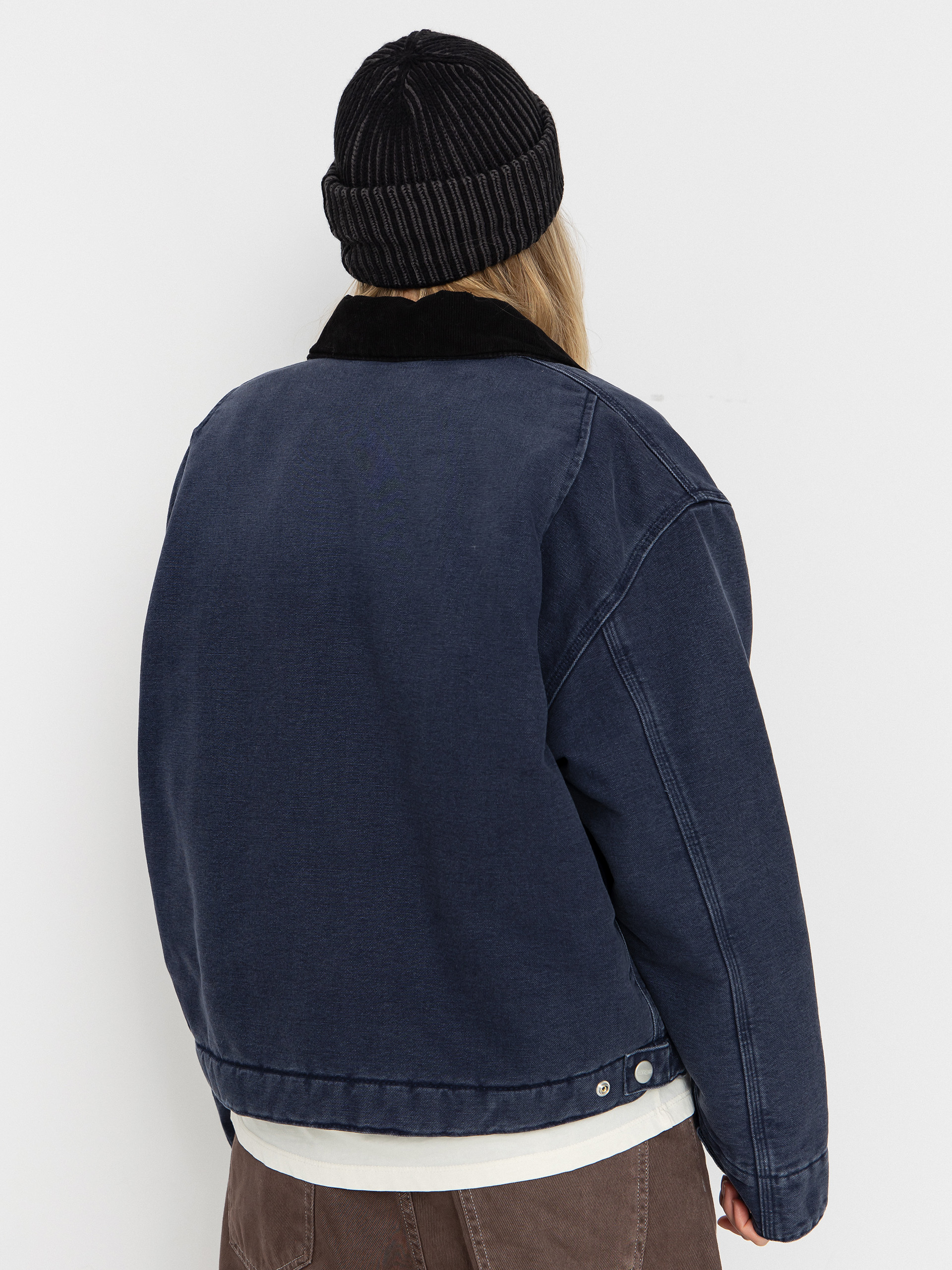 Geacă Carhartt WIP OG Detroit Wmn (dark navy/black/stone canvas)