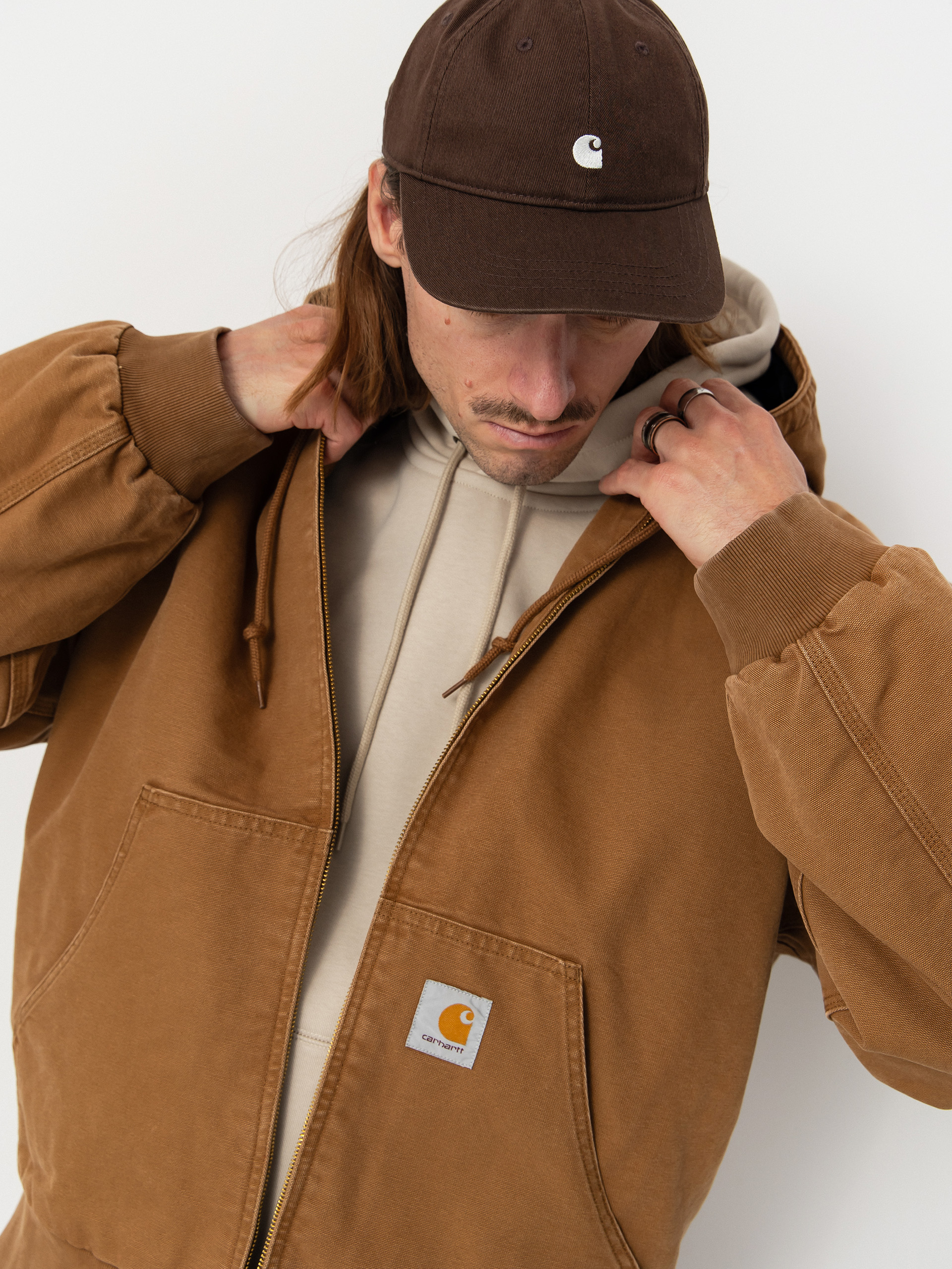 Geacă Carhartt WIP OG Active (hamilton brown/stone canvas)