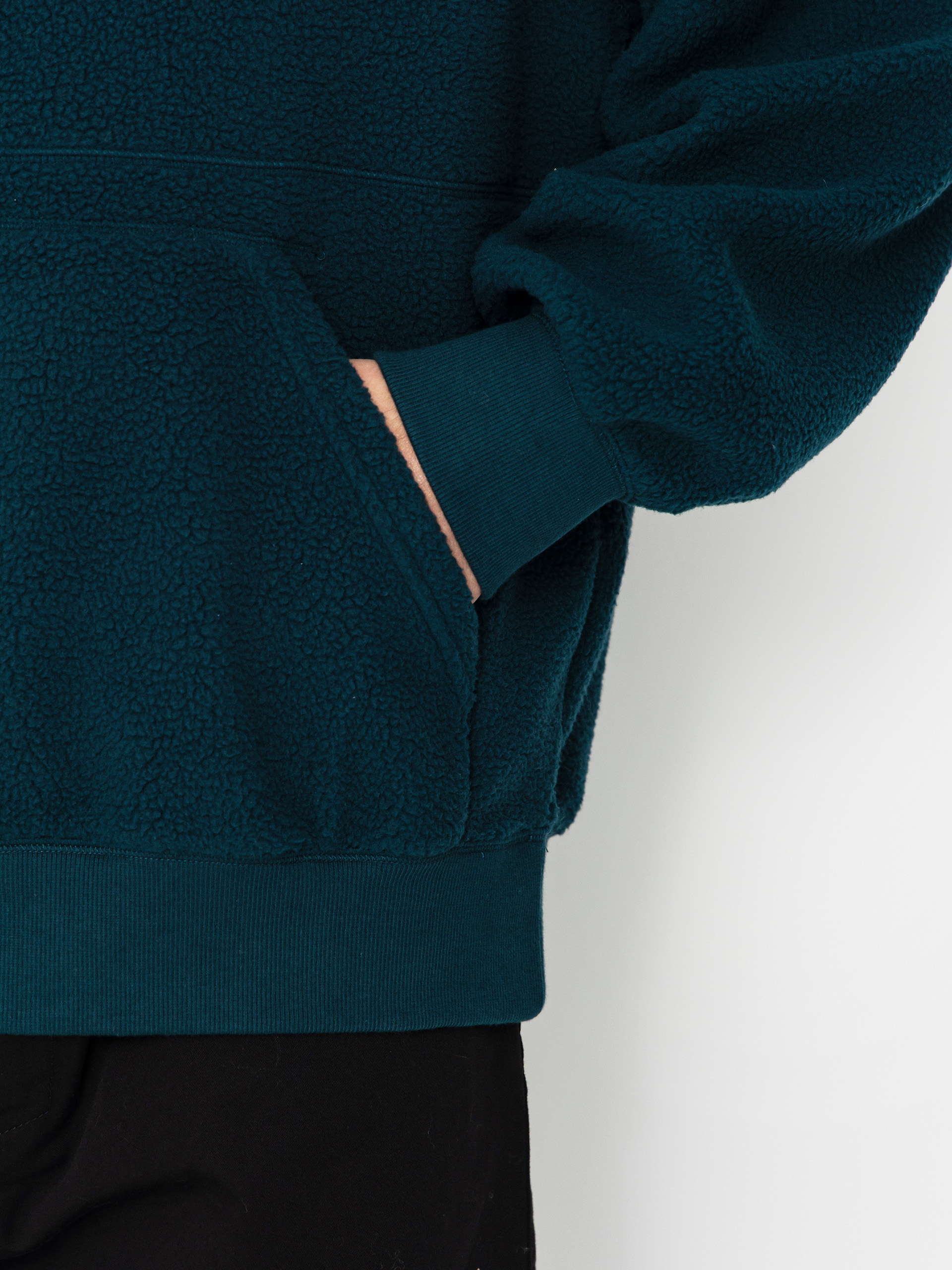 Hanorac cu glugă Carhartt WIP Helix HD (deep lagoon/silver pine)