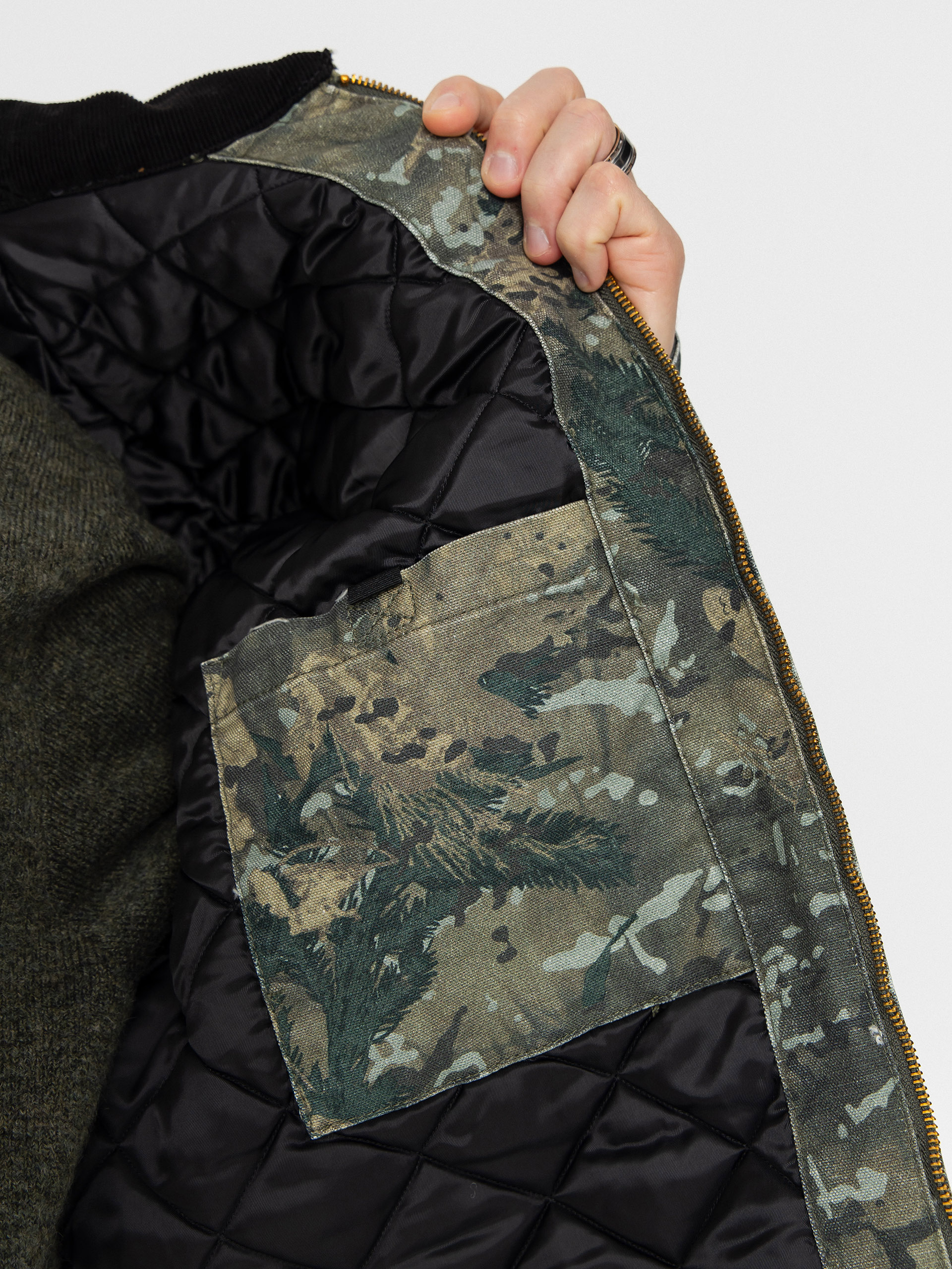 Geacă Carhartt WIP OG Detroit (camo combi/green/black/stone washed)