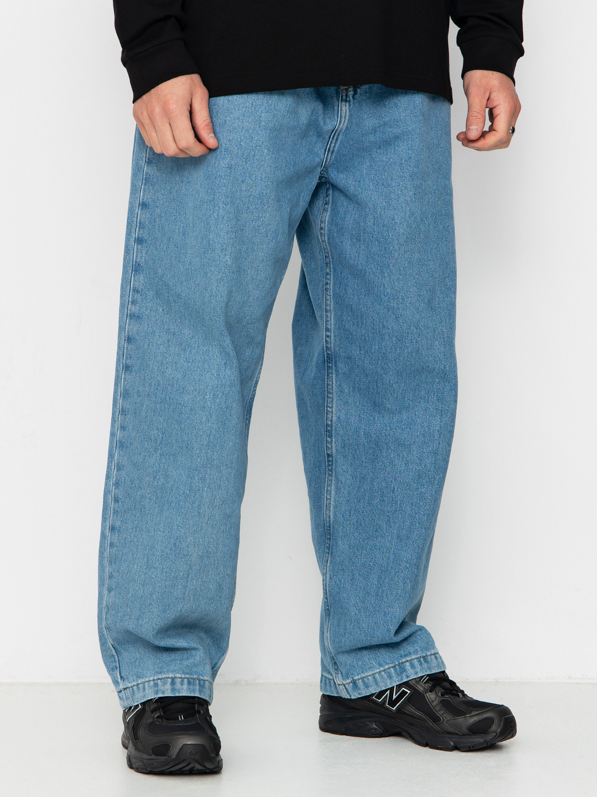 Pantaloni Carhartt WIP Brandon (blue/stone bleached)