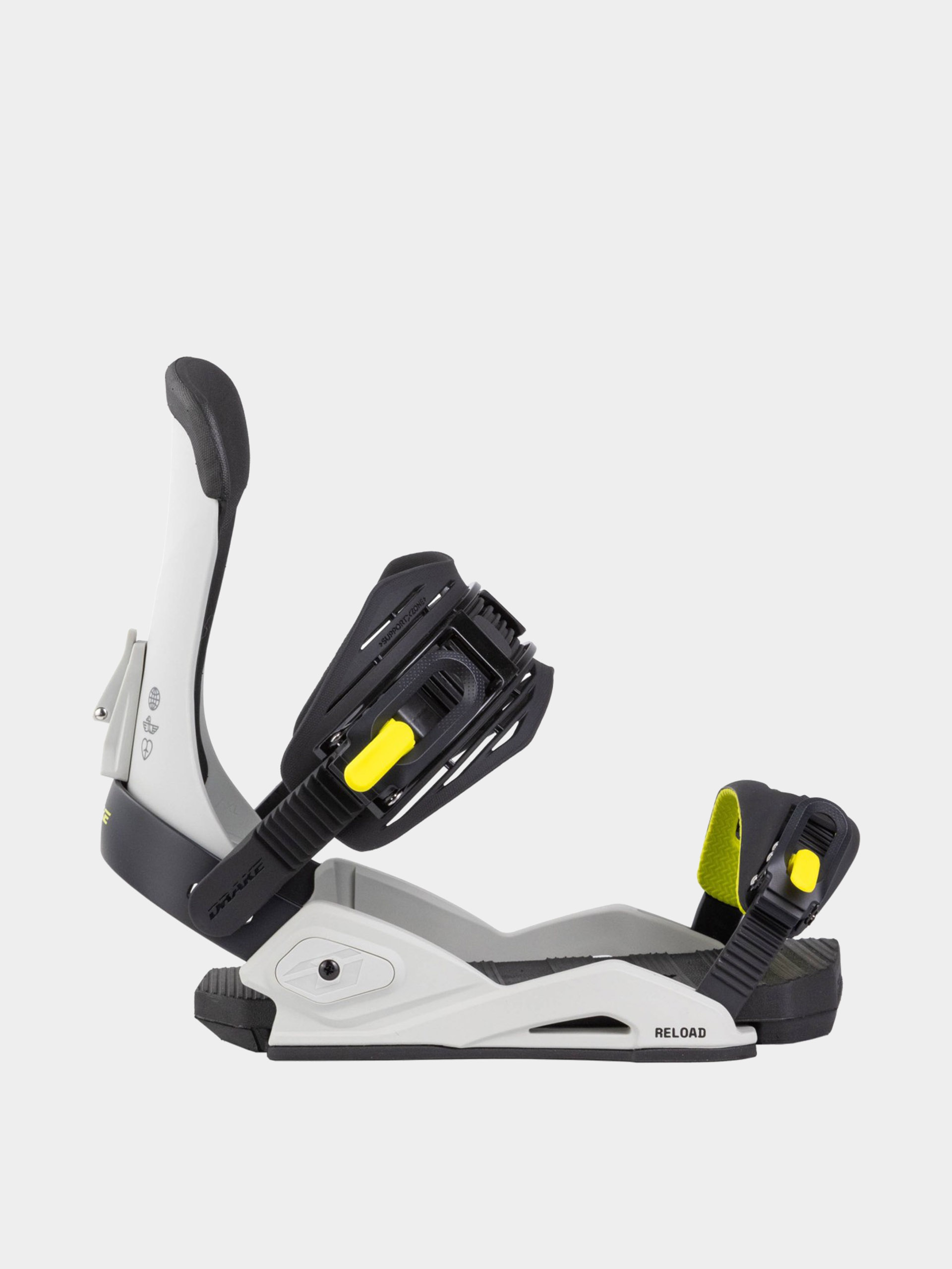 Pentru bărbați Legături pentru snowboard Drake Reload (grey/lime)