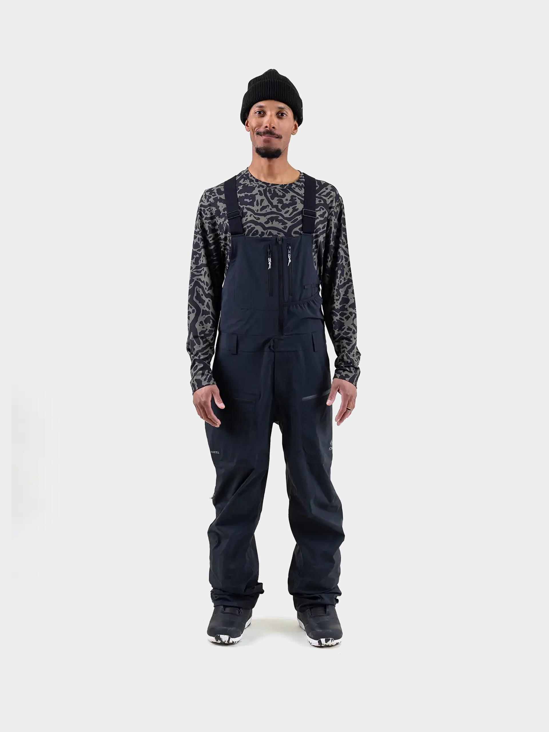 Pentru bărbați Pantaloni pentru snowboard Jones Snowboards Shralpinist Gtx Rec Bib (stealth black)