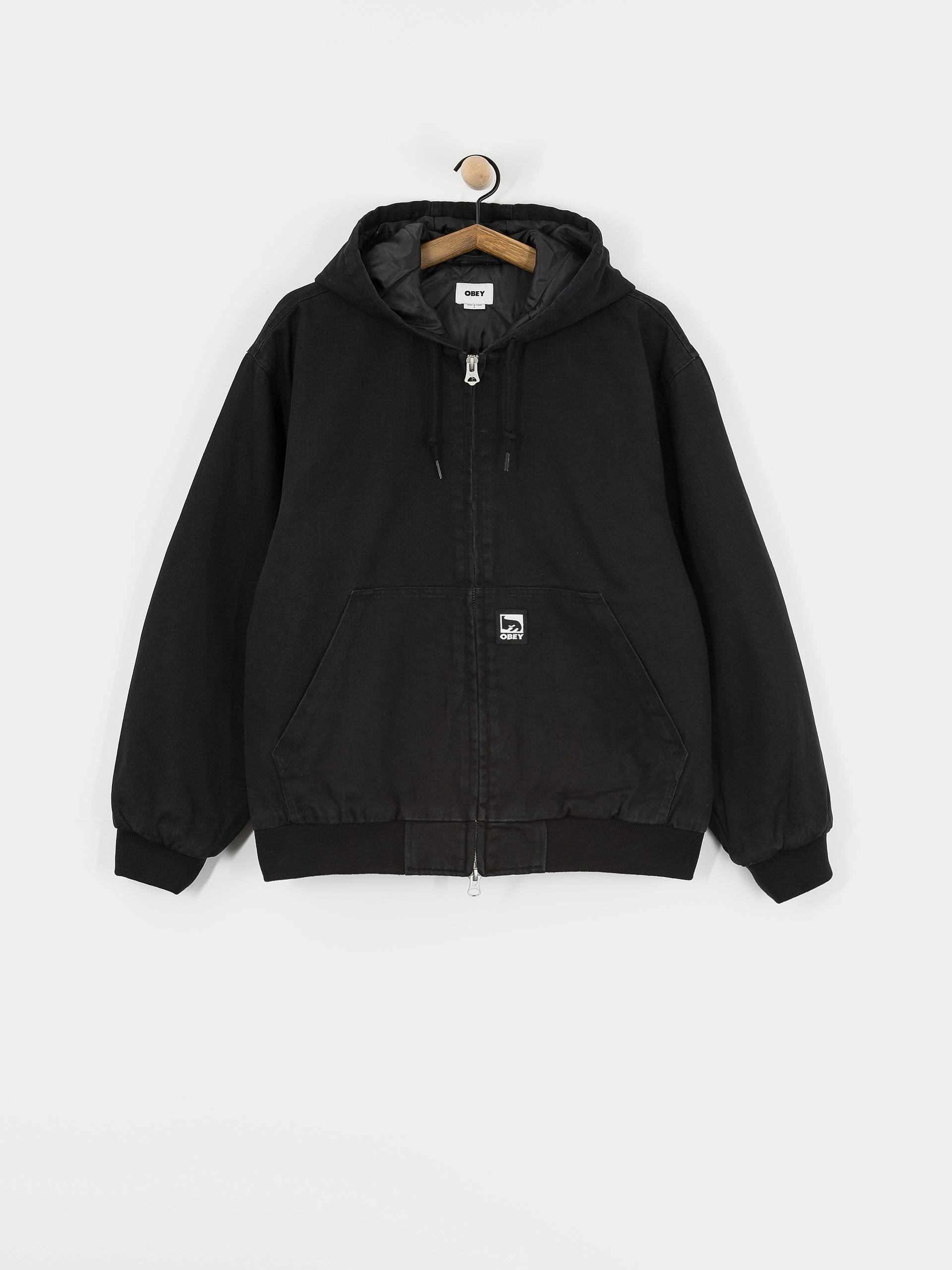 Geacă OBEY Obey Randy ZHD (black faded wash)