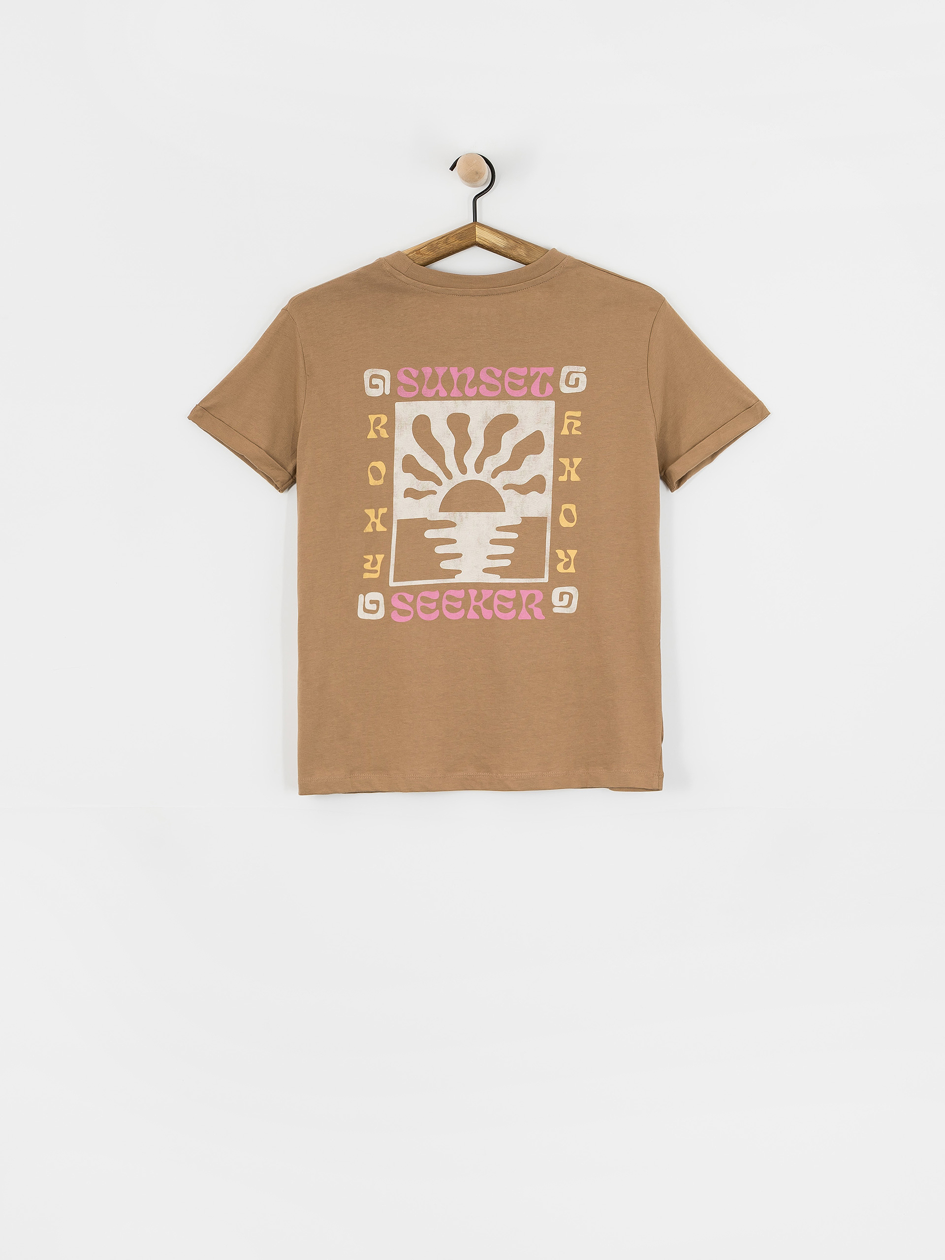 Tricou Roxy Oceanregular Poster Wmn (woodsmoke)