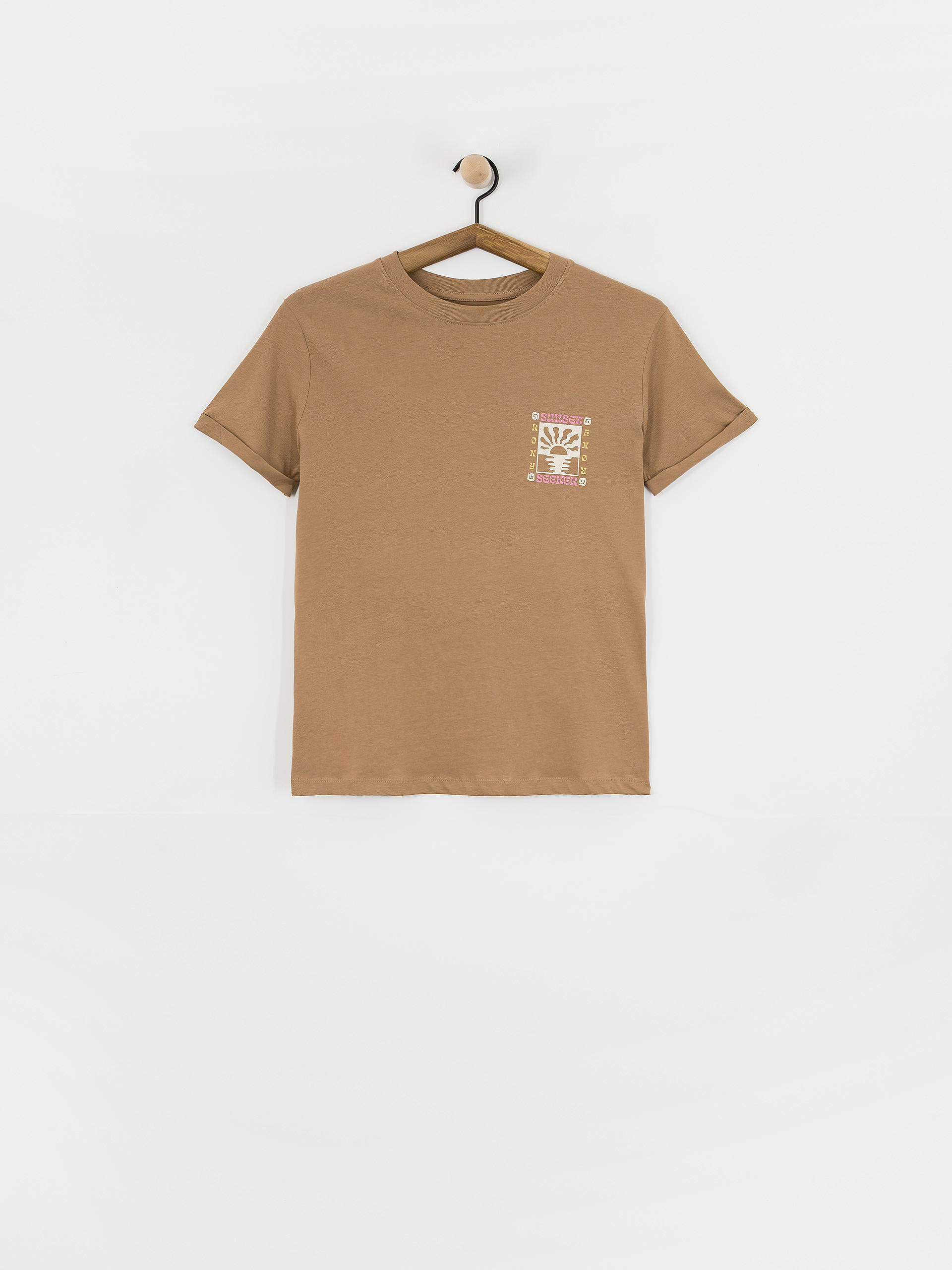 Tricou Roxy Oceanregular Poster Wmn (woodsmoke)