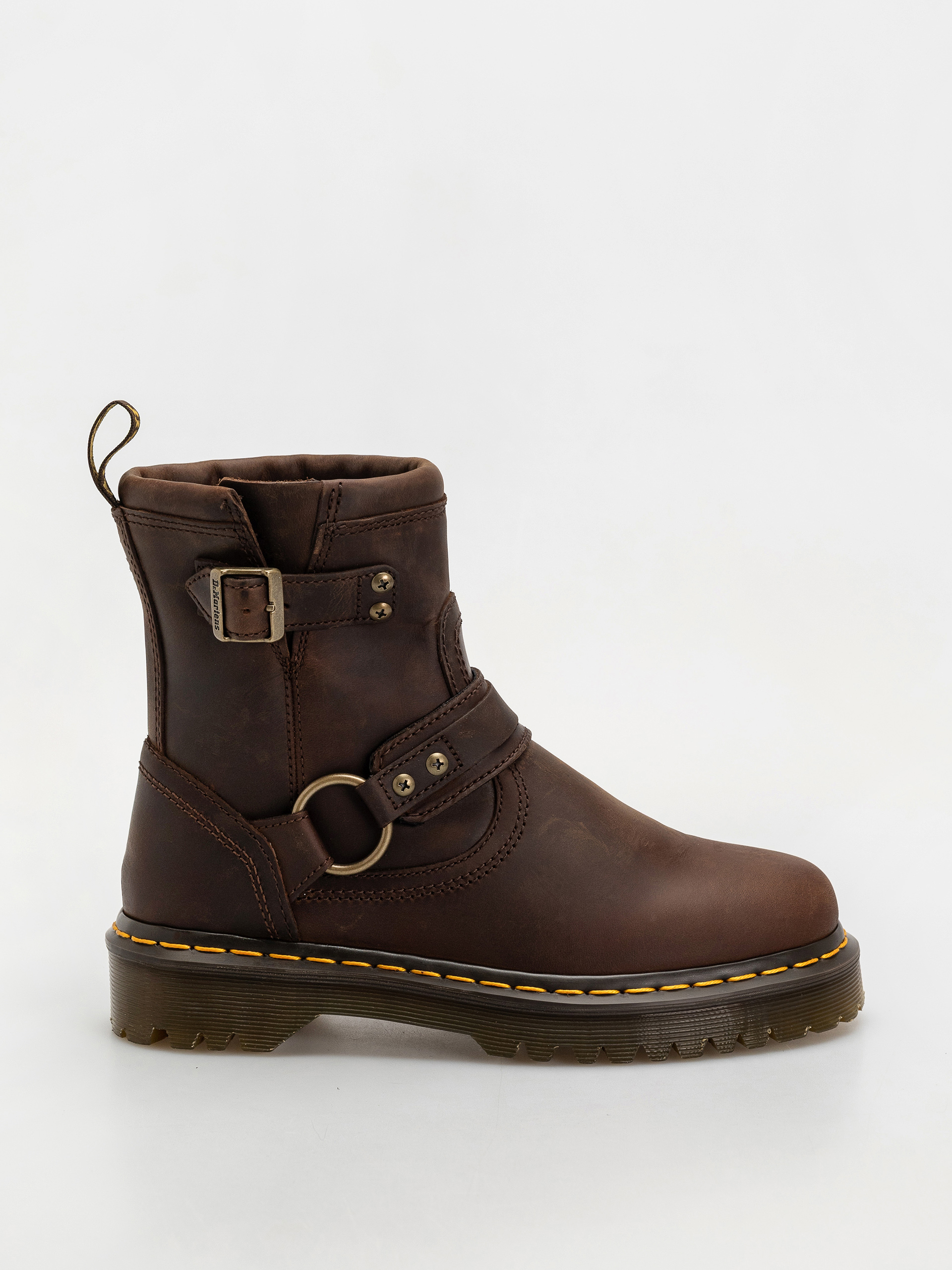 Pantofi Dr. Martens Anistone HRNS Ankle (dark brown crazy horse)