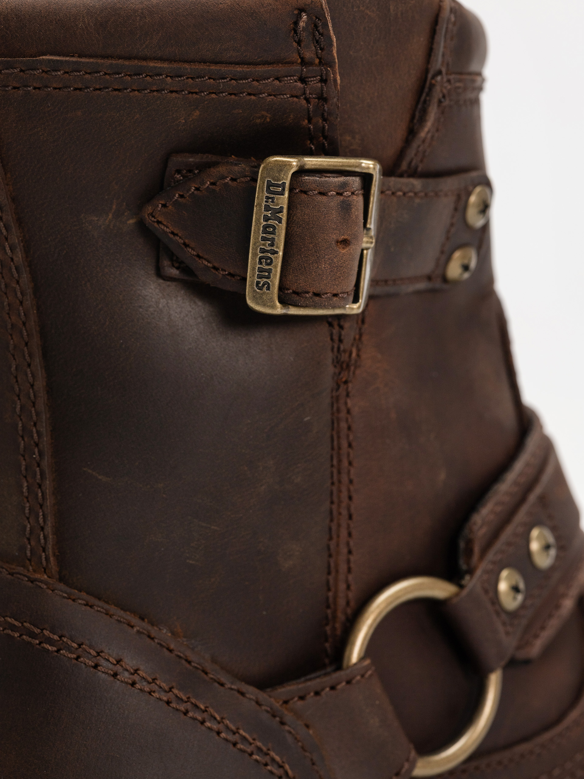 Pantofi Dr. Martens Anistone HRNS Ankle (dark brown crazy horse)