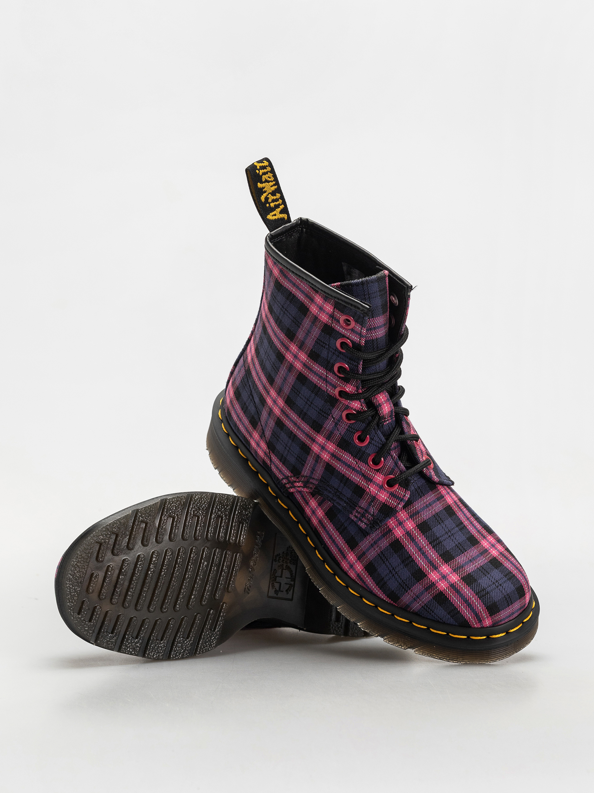 Pantofi Dr. Martens 1460 Wmn (pink multi tartan)