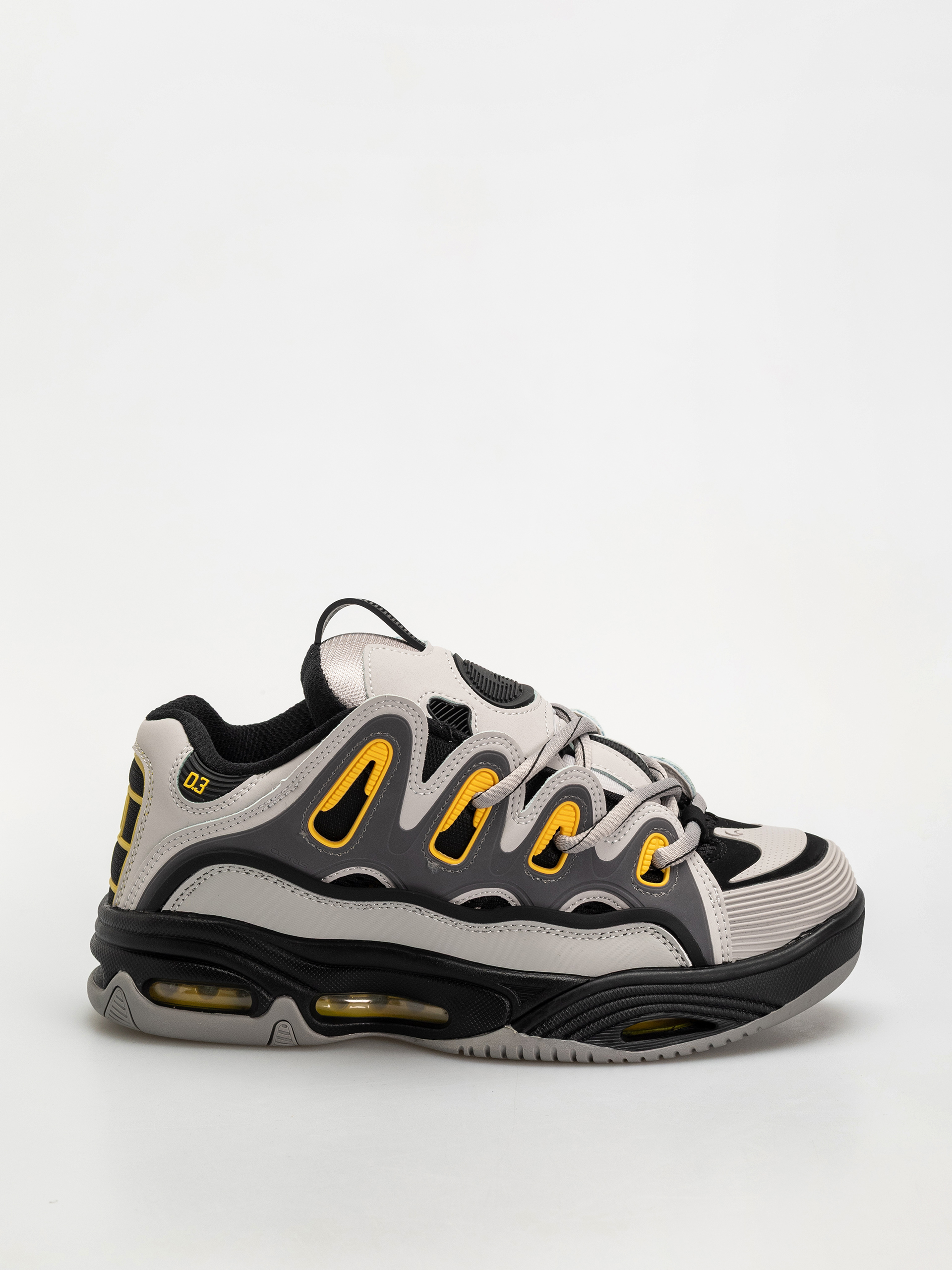 Pantofi Osiris D3 2001 (grey/black/yellow)