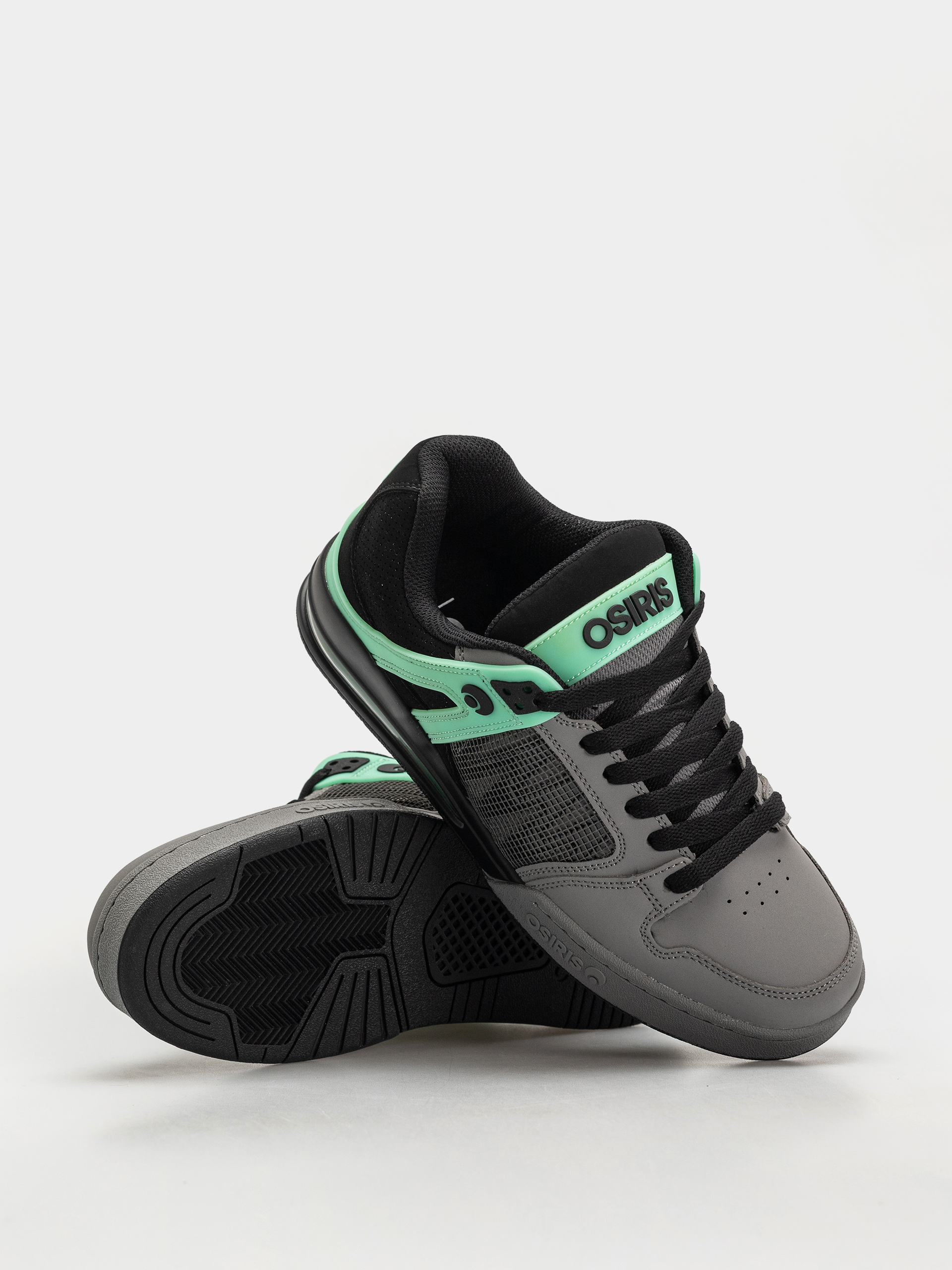Pantofi Osiris Pixel (blk/chr/grn glow)