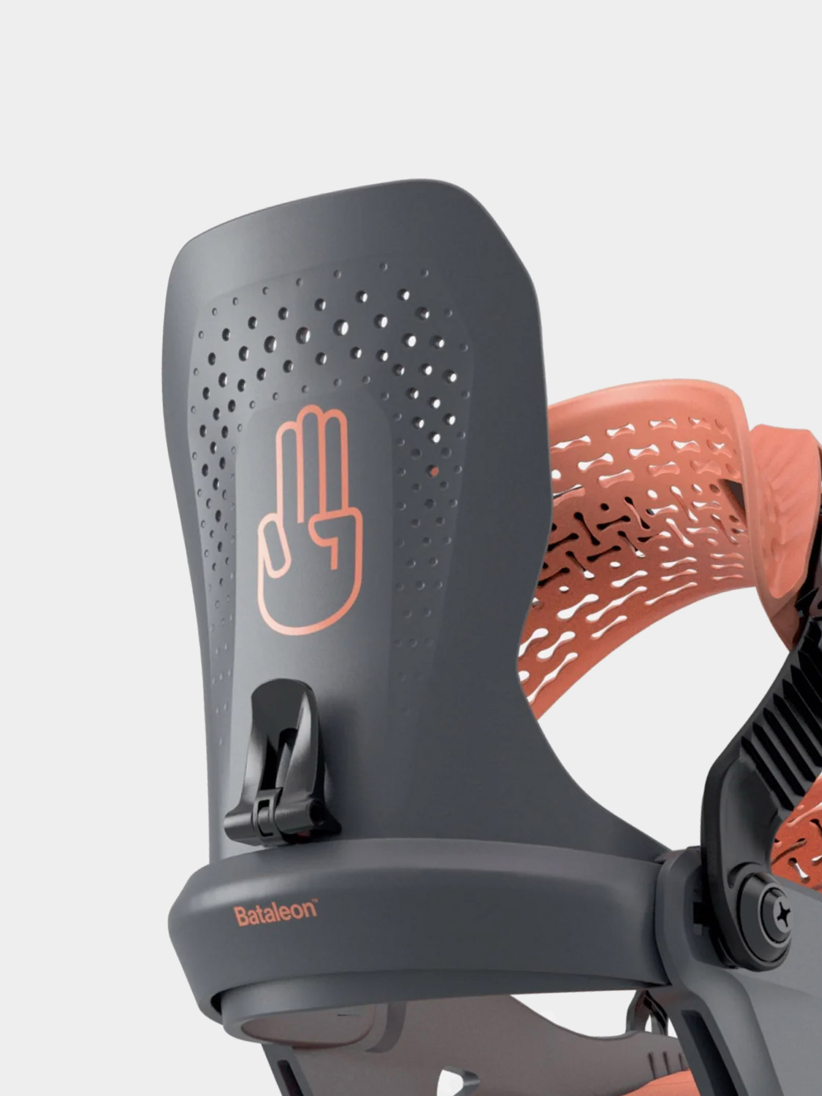 Pentru femei Legături pentru snowboard Bataleon Donna HeelWrap (black peach)