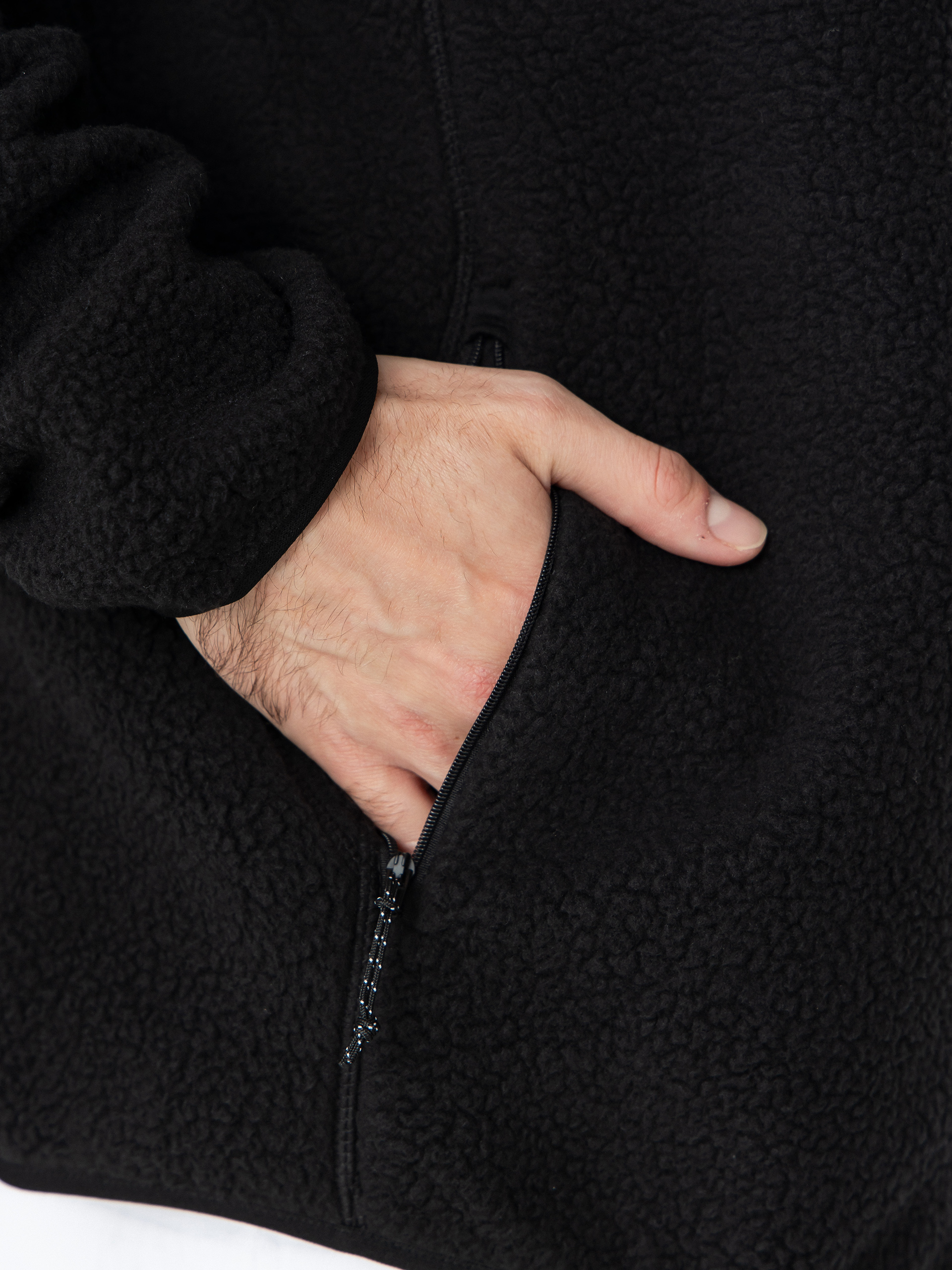 Pentru bărbați Hanorac din fleece Volcom Nelson Sherpa (black)