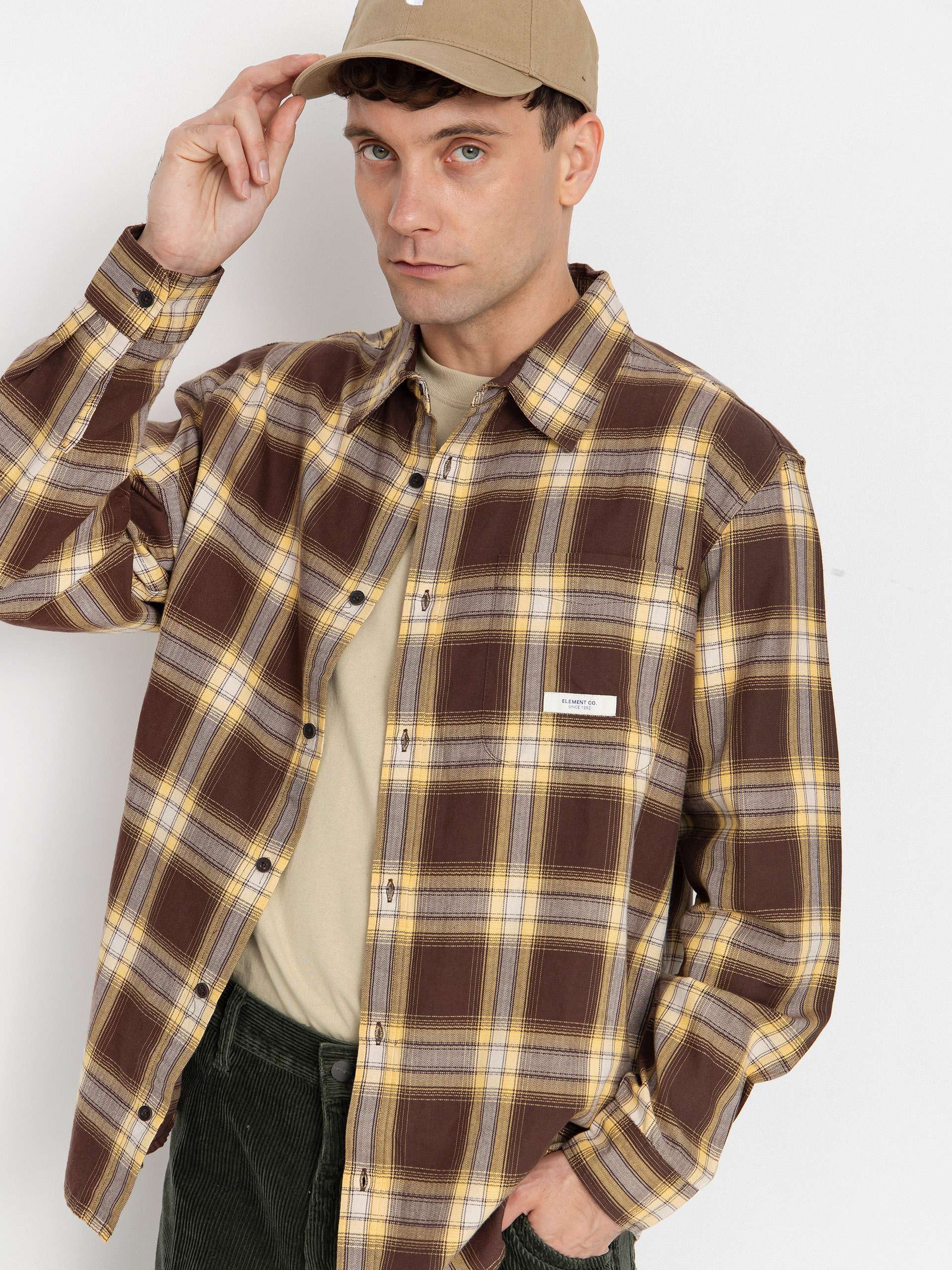 Cămașă Element All Season 1Pkt Lightweight (java/cornsilk plaid)