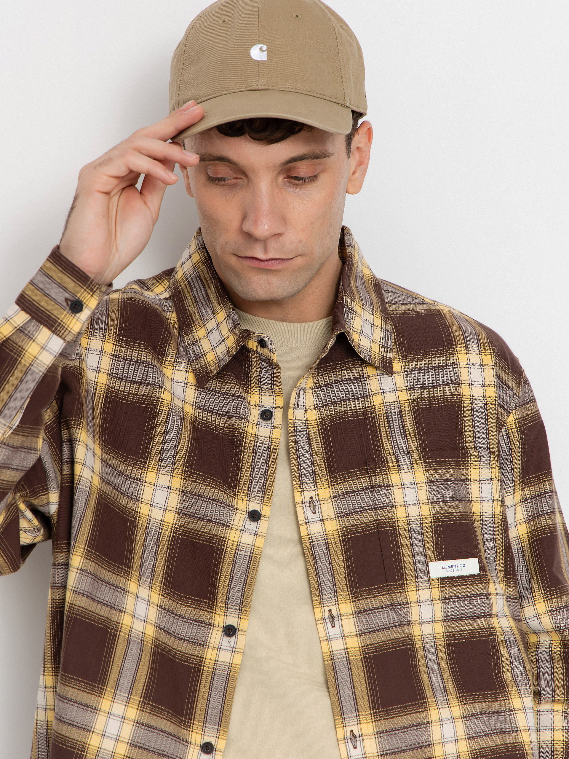 Cămașă Element All Season 1Pkt Lightweight (java/cornsilk plaid)
