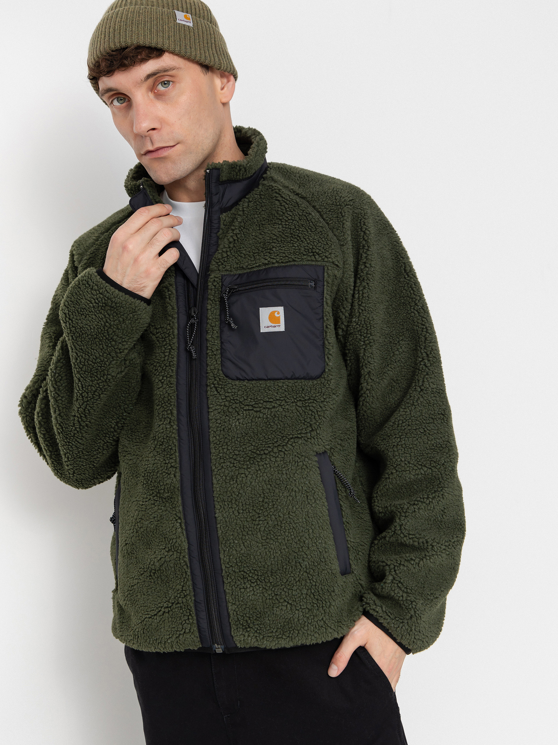 Geacă Carhartt WIP Prentis (opuntia/black)