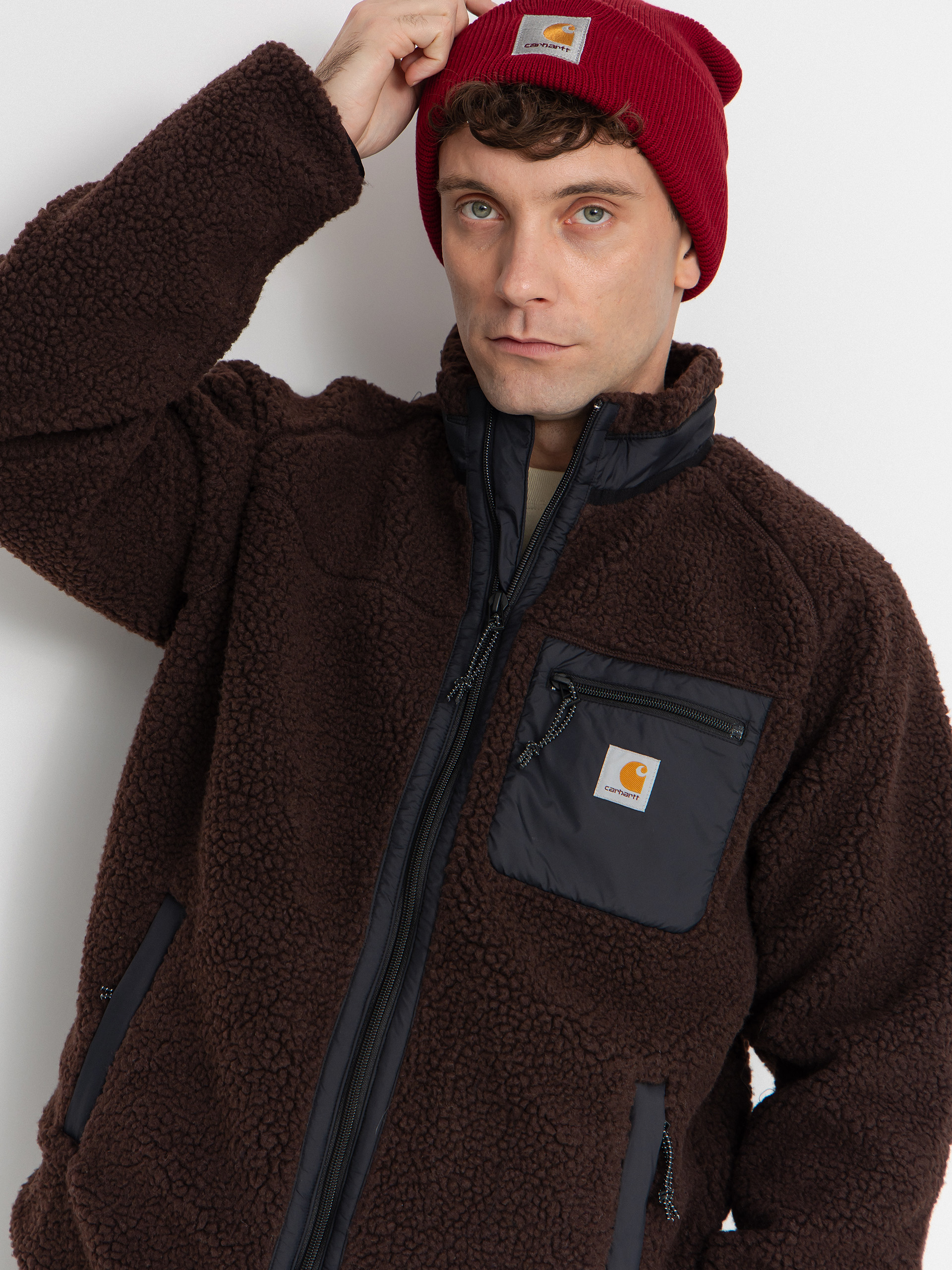 Geacă Carhartt WIP Prentis (palisander/black)