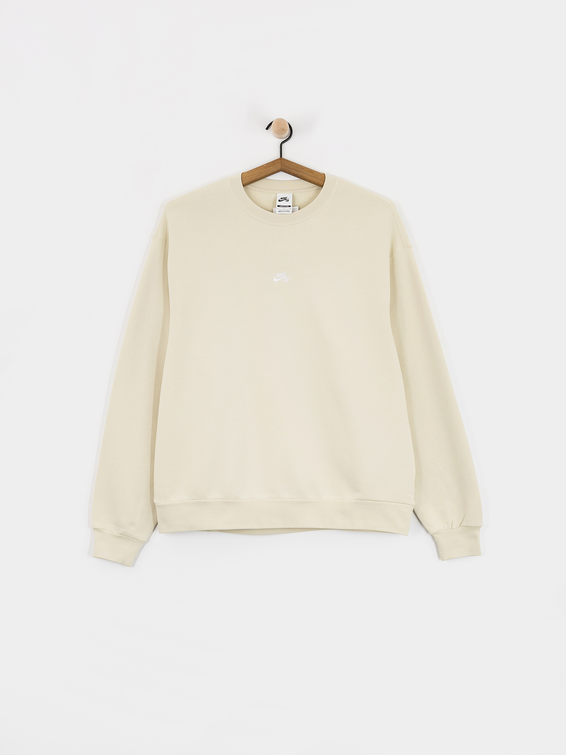 Hanorac Nike SB Essential Logo Crew (lt khaki/white)