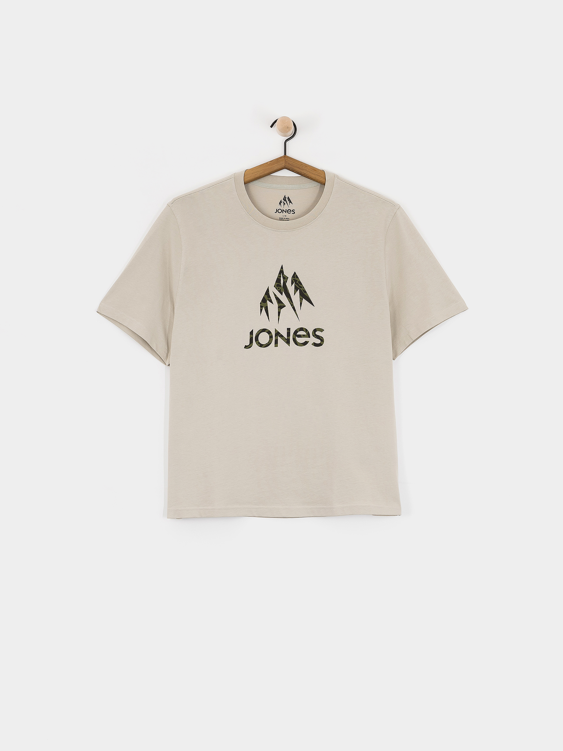 Tricou Jones Snowboards Truckee Org Cot (smoke gray)