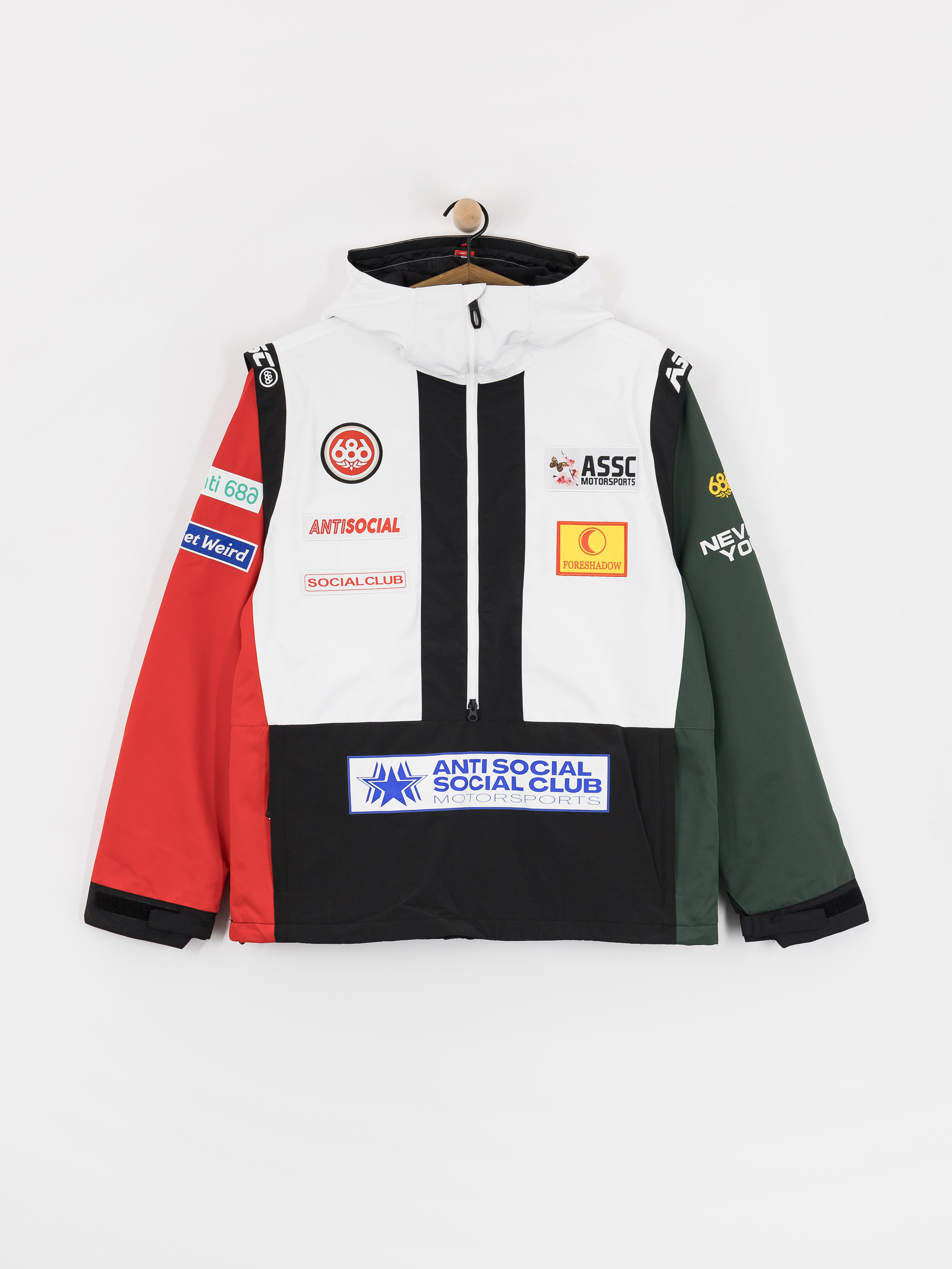 Pentru bărbați Geacă de snowboard 686 X ASSC F1 Anorak (assc white colorblock)