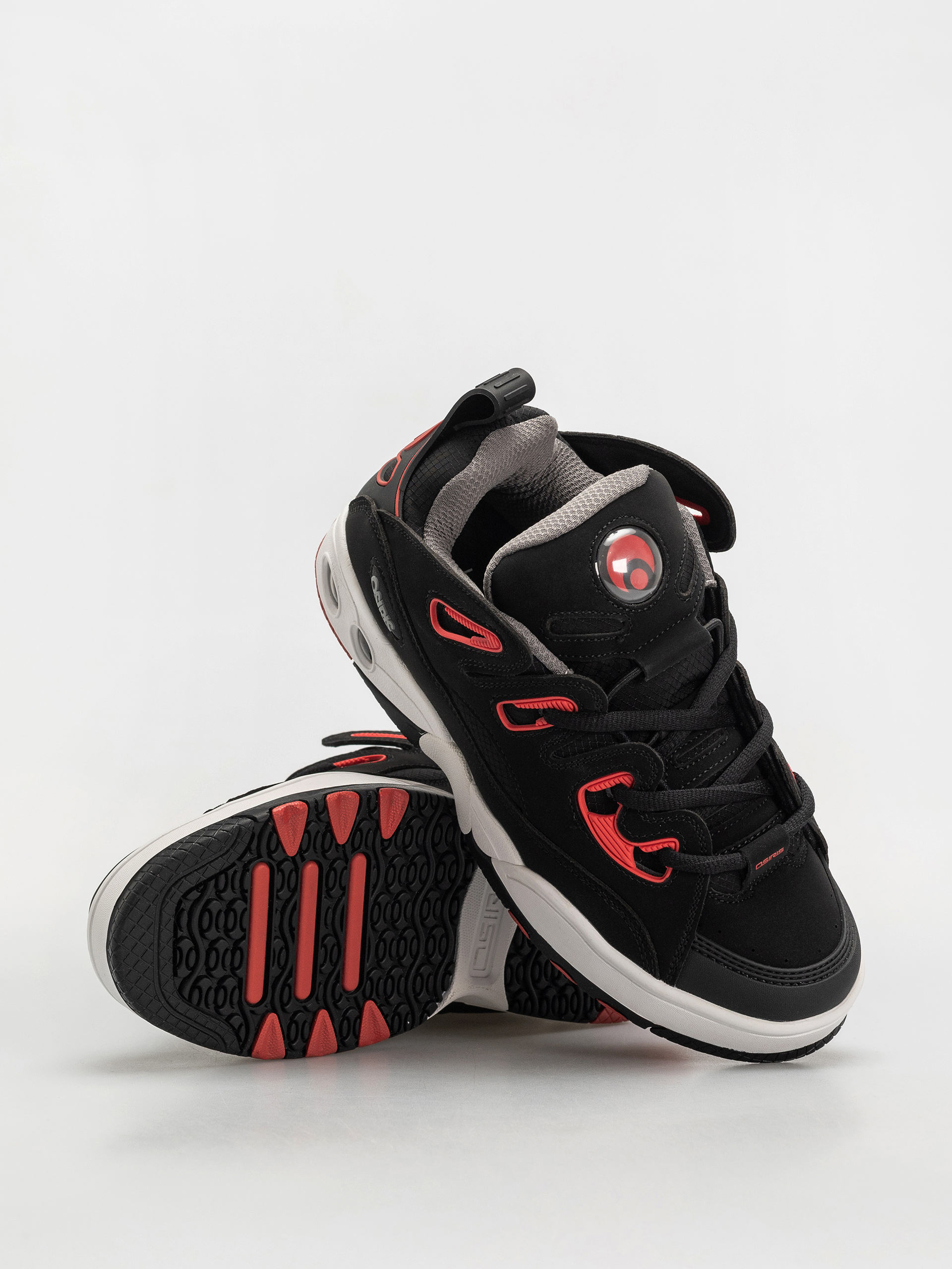 Pantofi Osiris D3 E (black/charcoal/red)