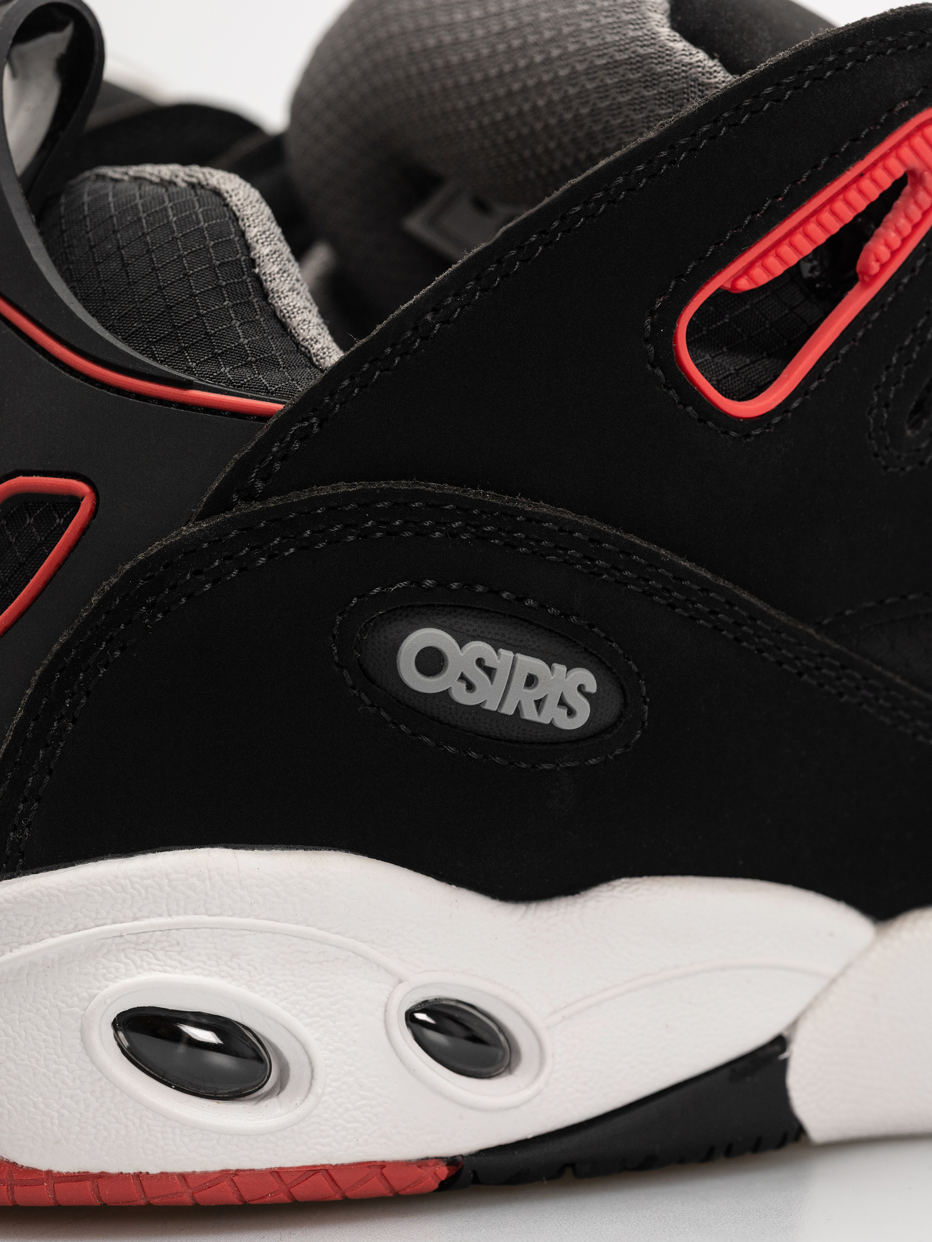 Pantofi Osiris D3 E (black/charcoal/red)