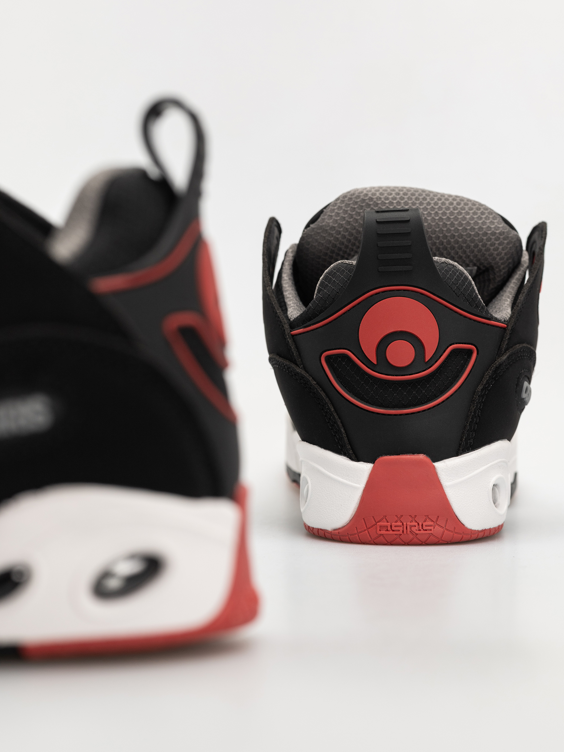 Pantofi Osiris D3 E (black/charcoal/red)