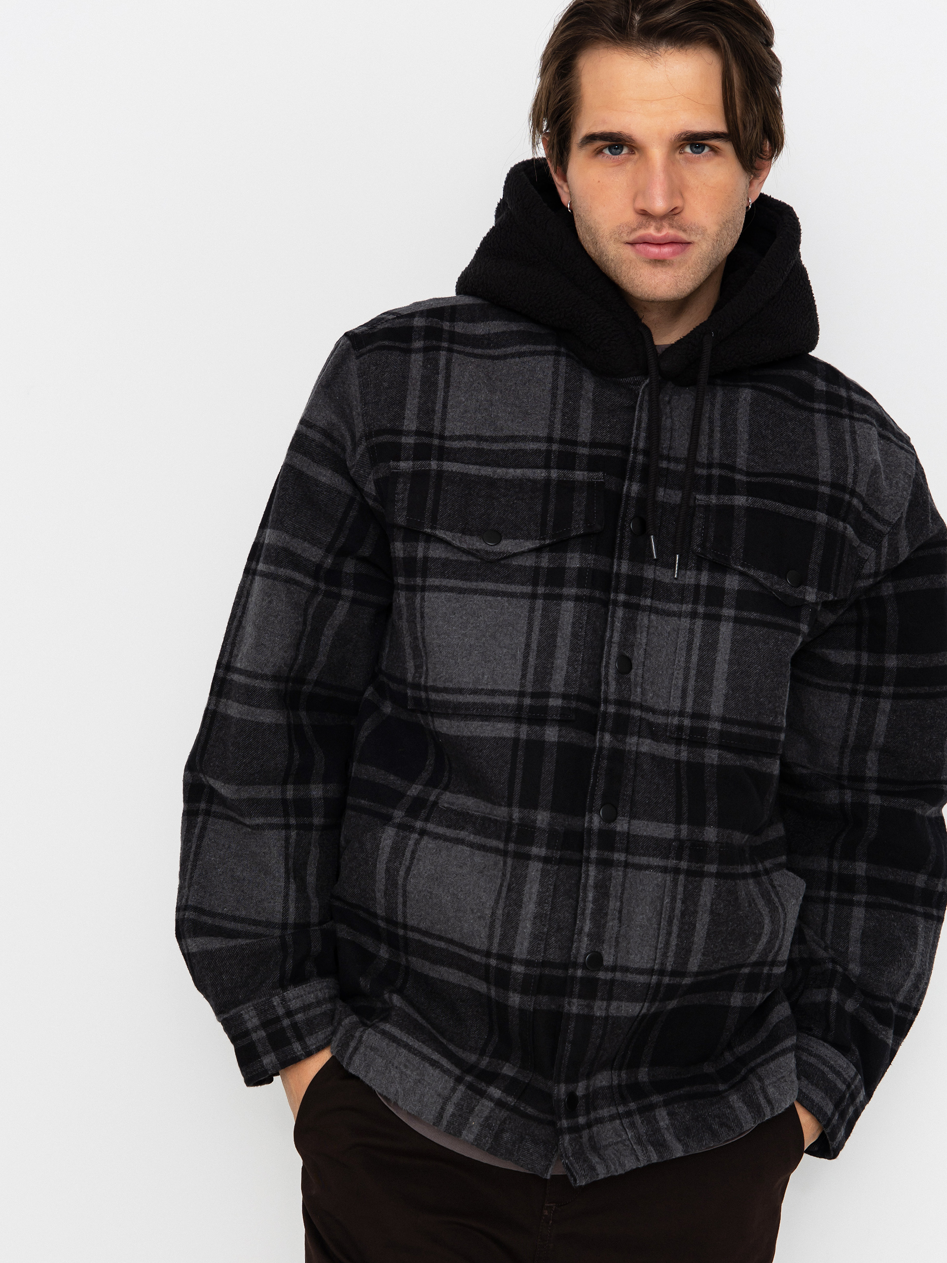 Cămașă Vans Piedmont Hooded Plaid Shacket