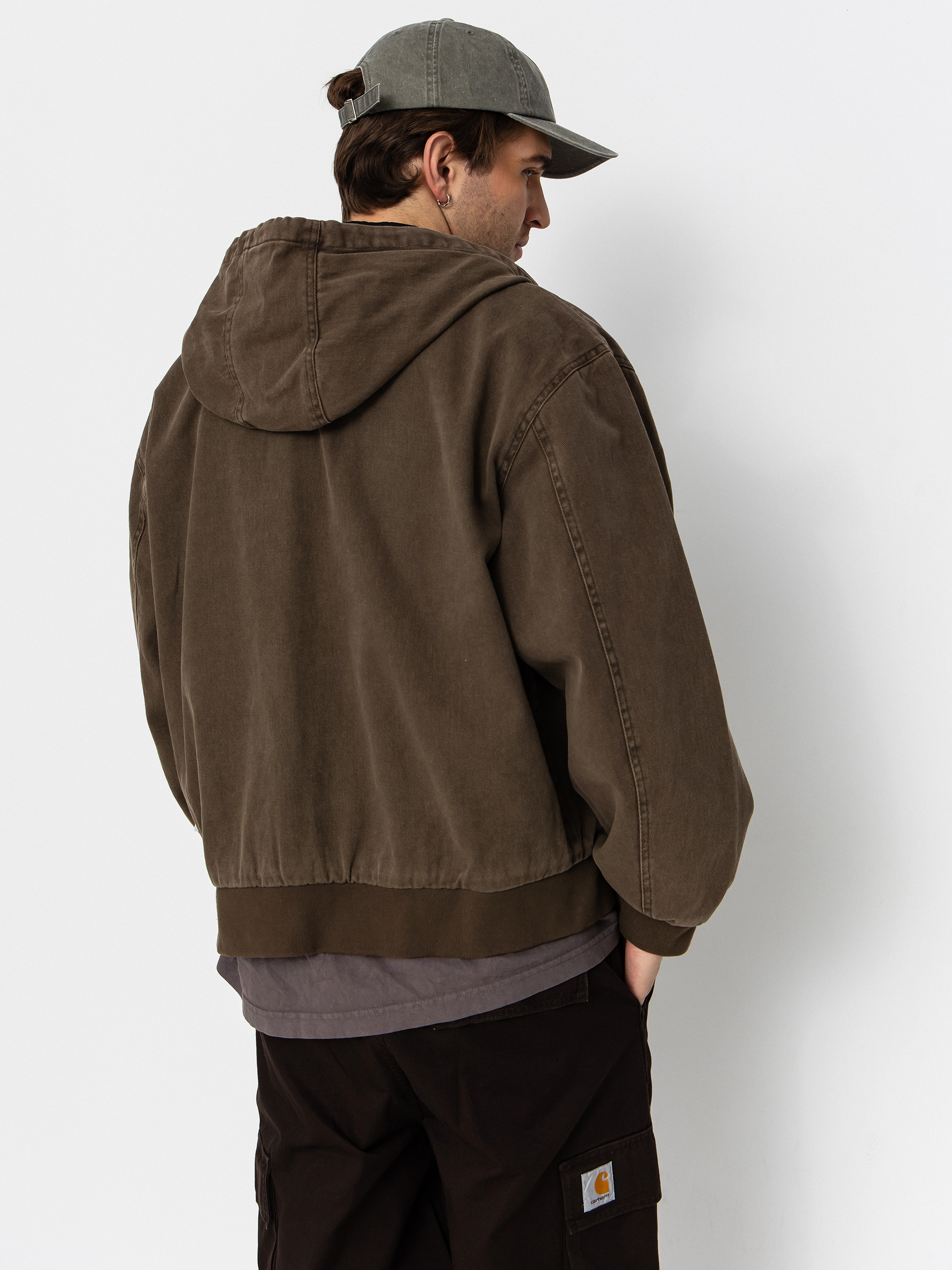 Geacă OBEY Obey Glen Zip Up (wren faded wash)
