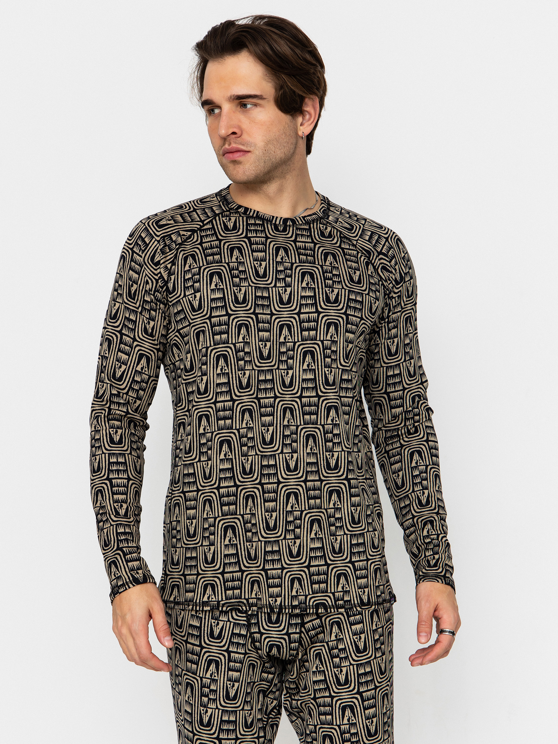 Longsleeve Patagonia Cap MW Crew (flow sunken blue)