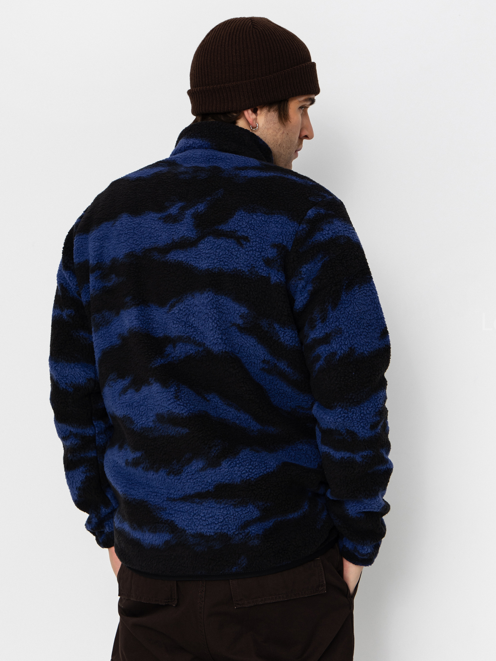 Pentru bărbați Hanorac din fleece Picture Kimag Printed 1/4 Zip (retro fusion print)