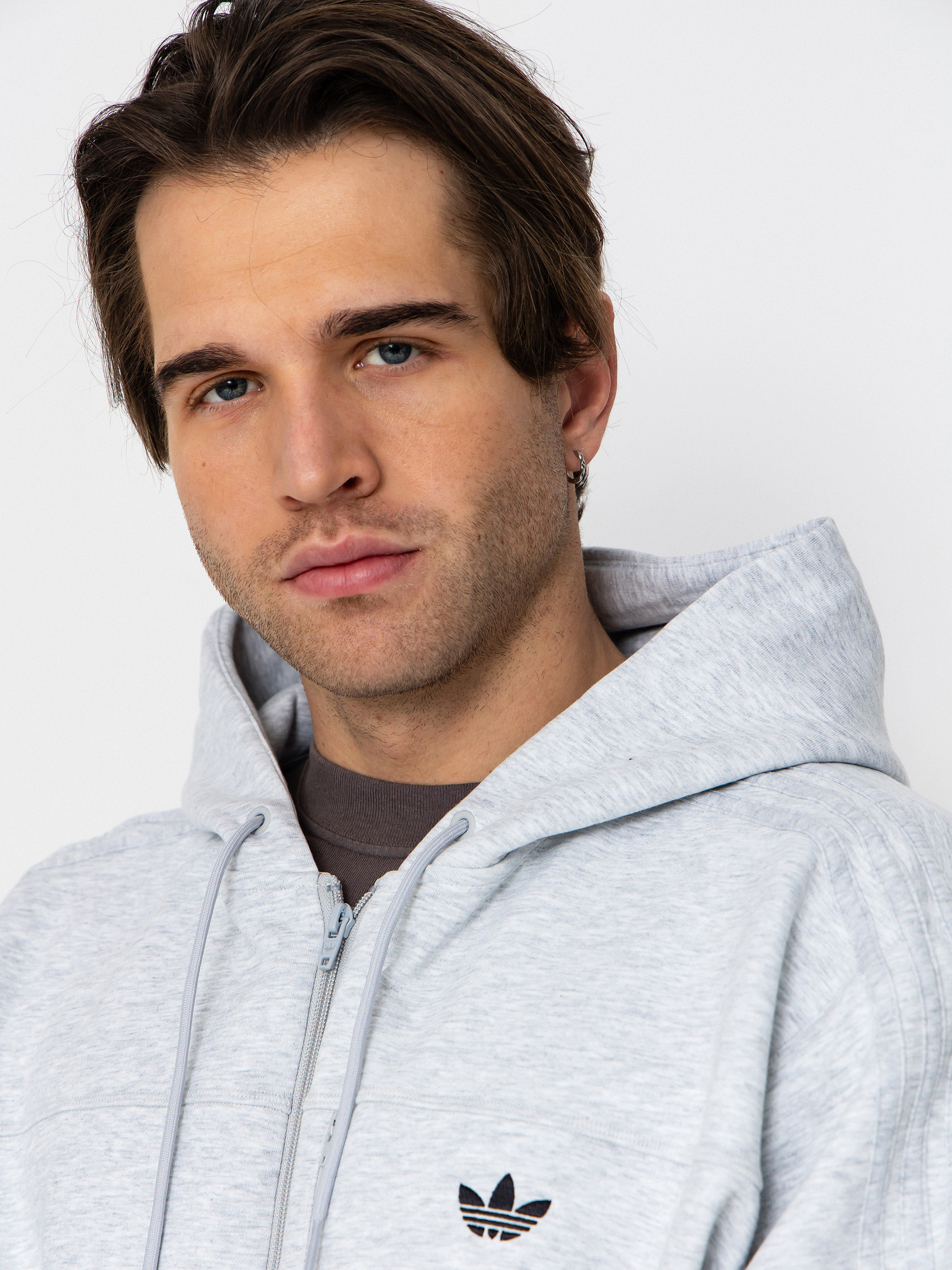 Hanorac cu glugă adidas Tech Fleece (lgreyh/black)